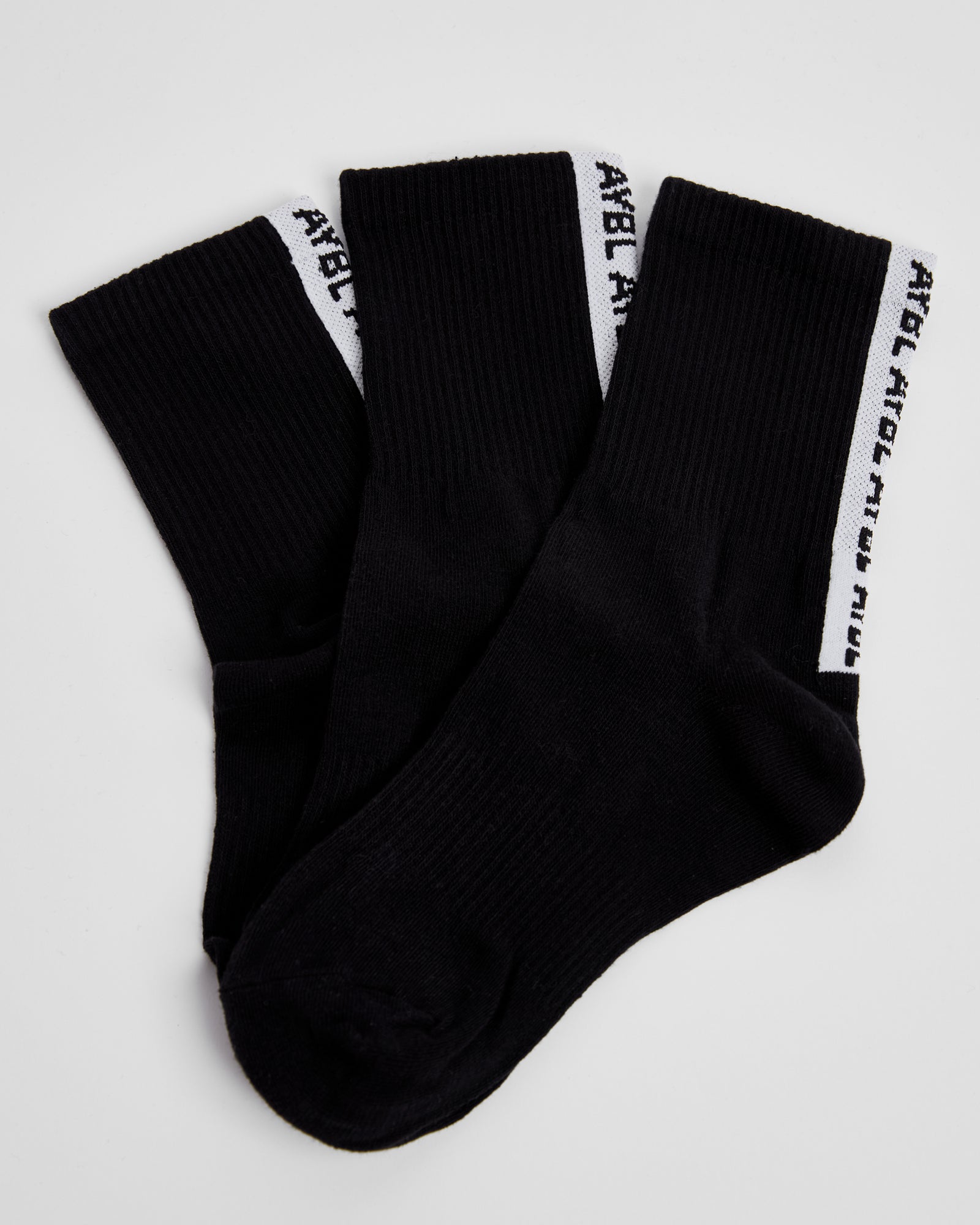 Everyday Back Stripe Crew Socks (3 Pack)