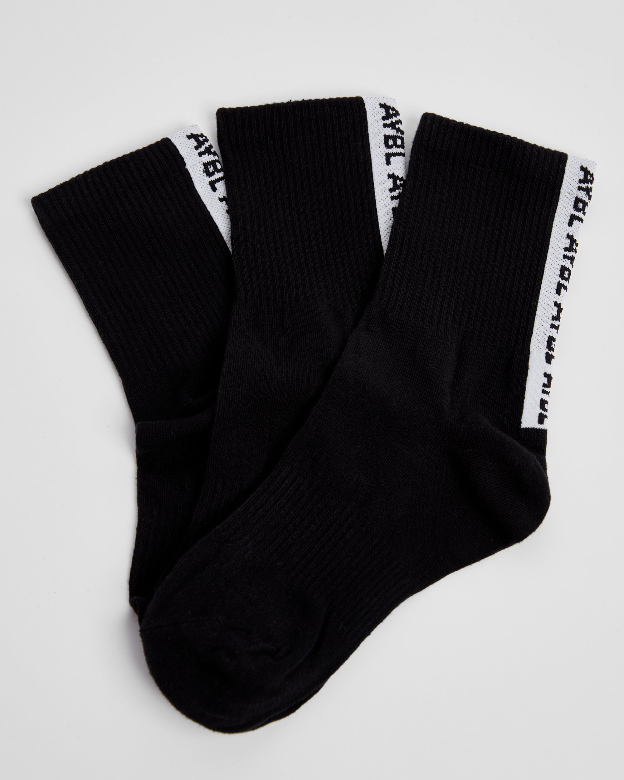 Everyday Back Stripe Crew Socks (3 Pack)