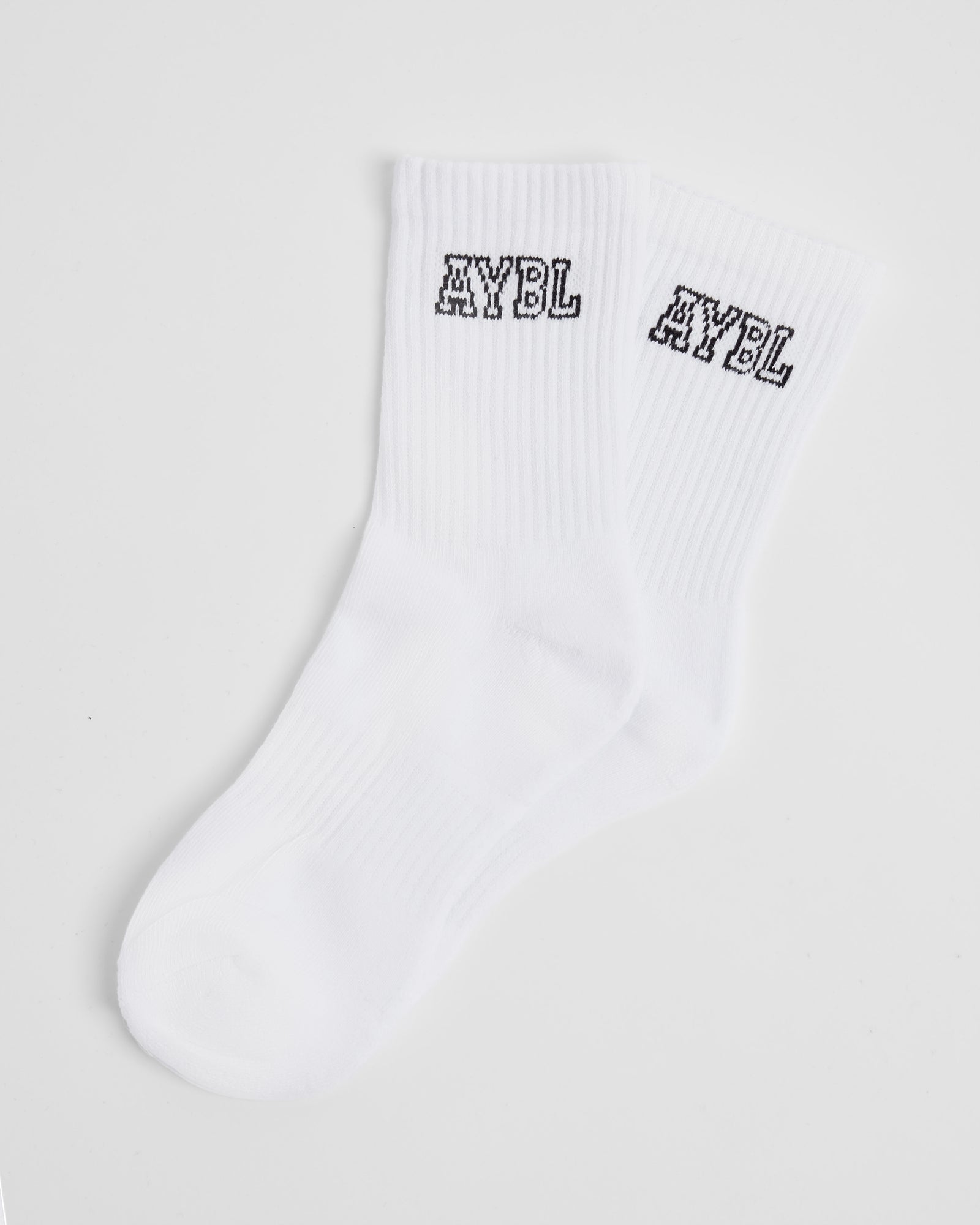 Varsity Crew Socks - White - aybldev