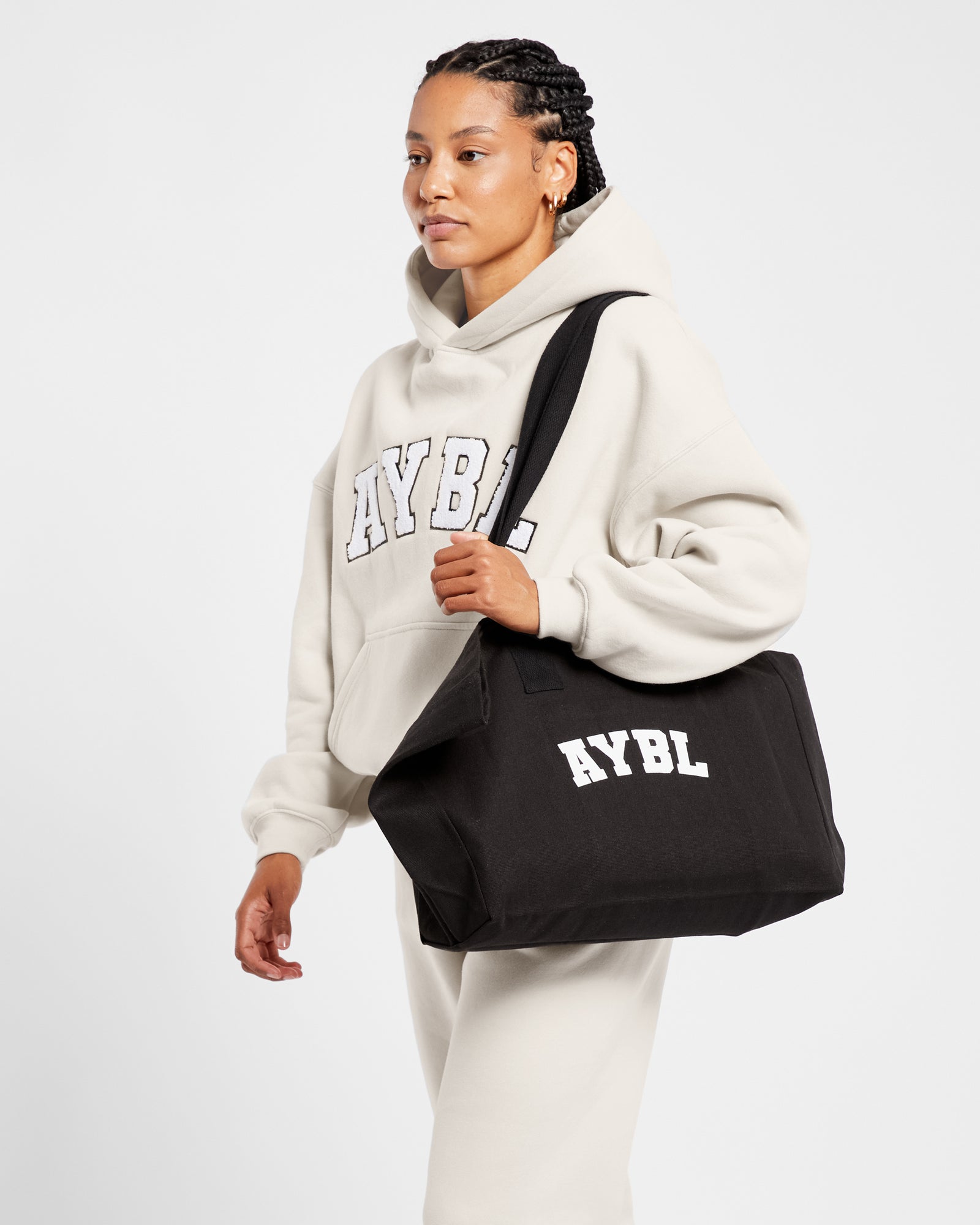 Varsity Oversized Hoodie - Sand - aybldev