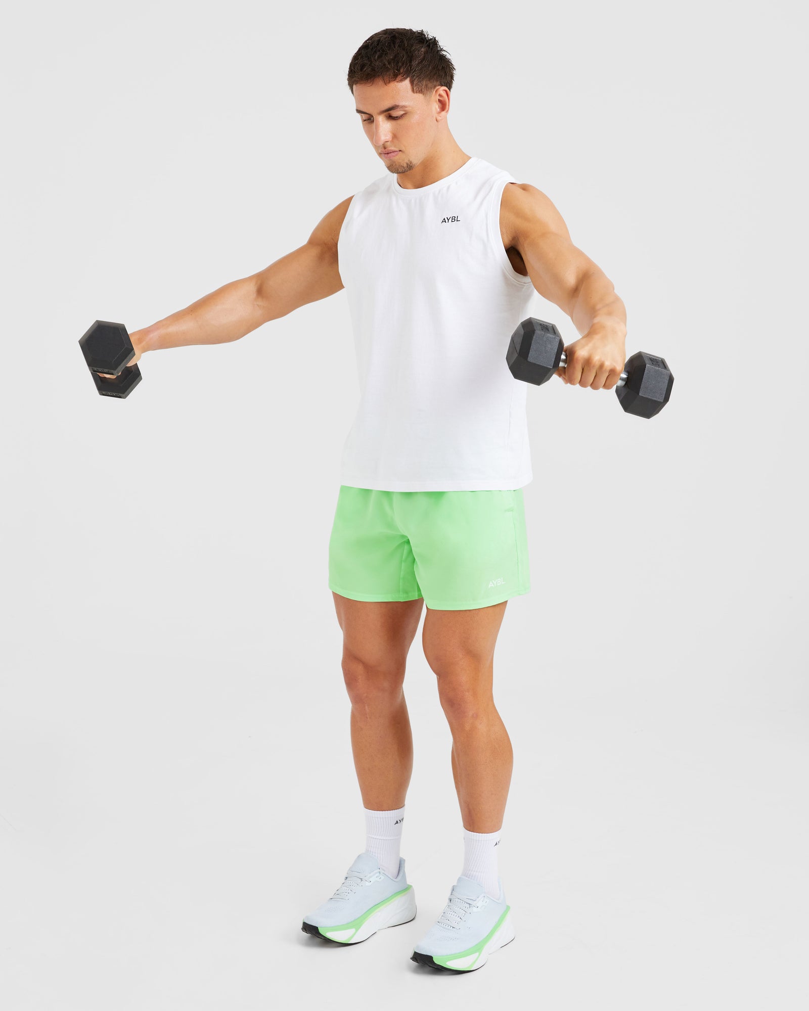 Core 5" Shorts - Lime Green