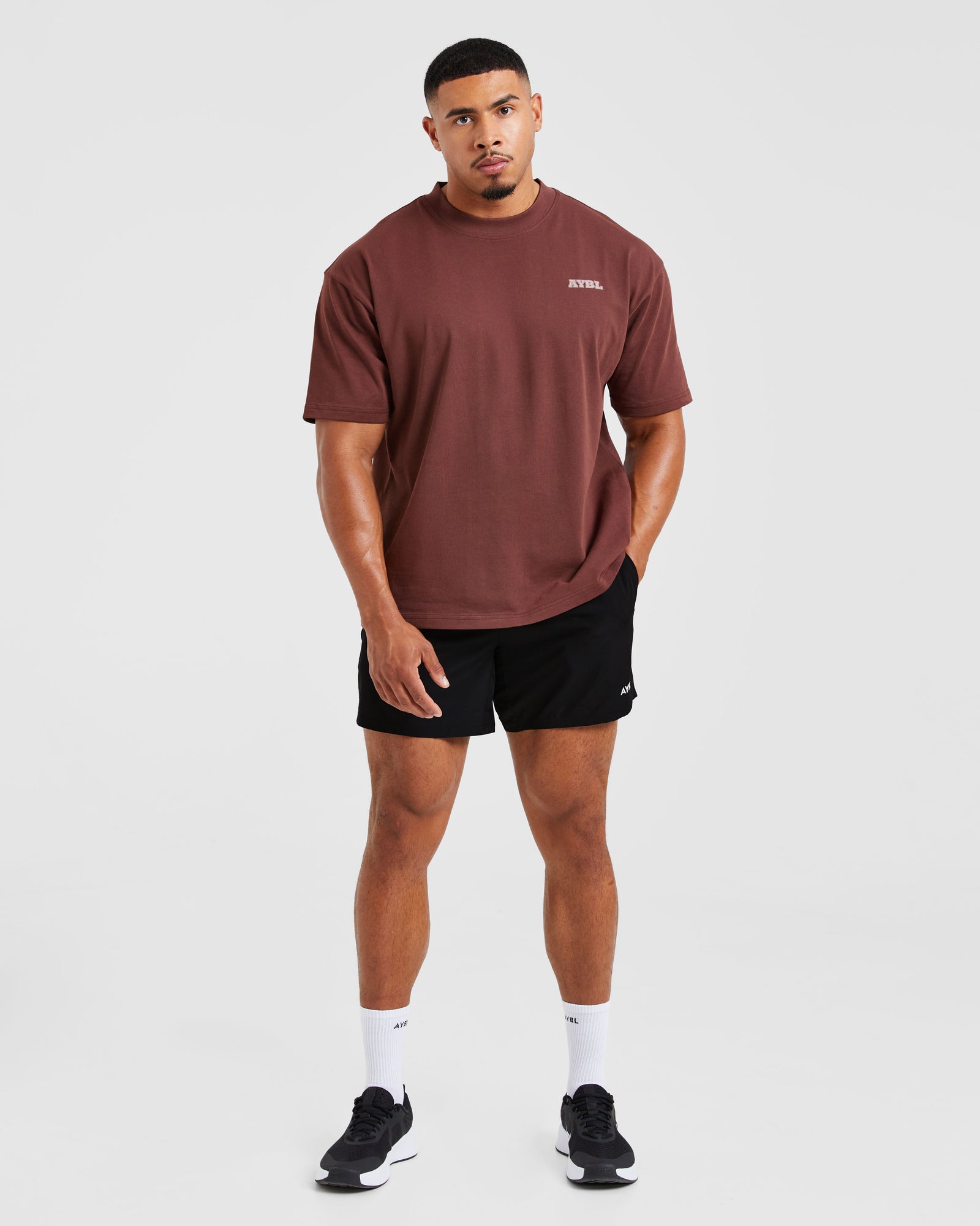 Global Oversized T Shirt - Burnt Red