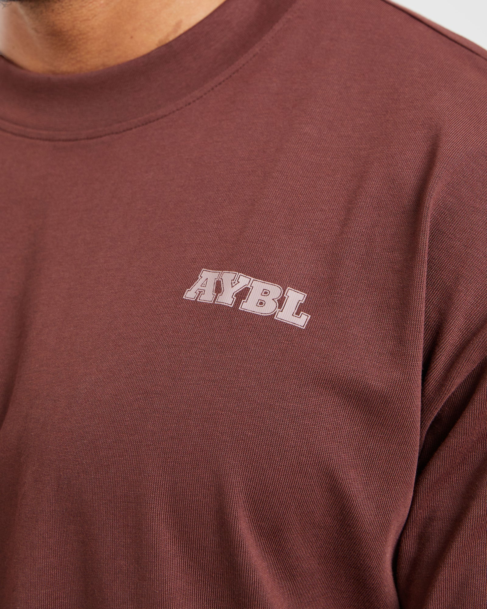 Global Oversized T Shirt - Burnt Red