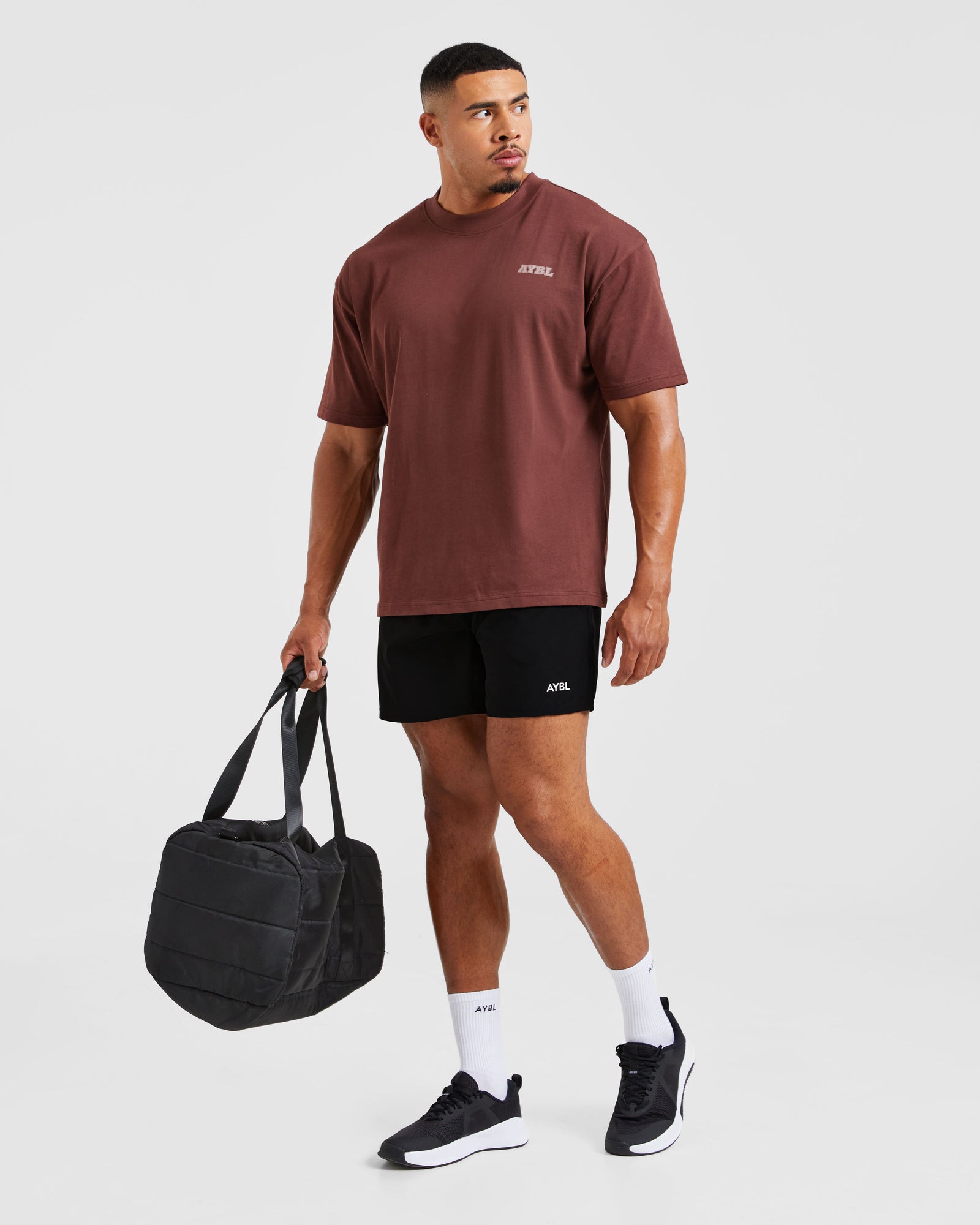 Global Oversized T Shirt - Burnt Red