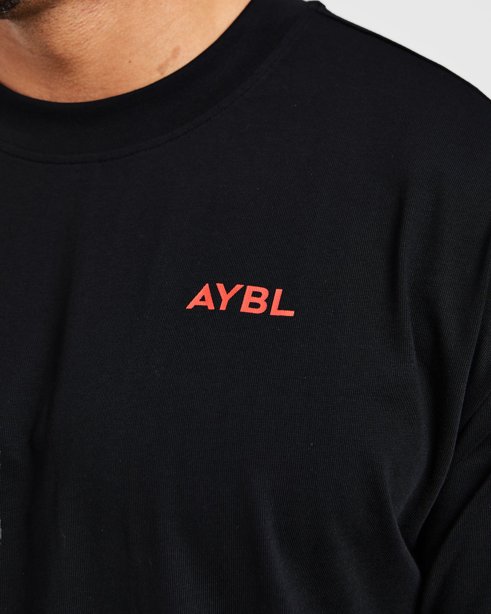Essential Oversized T Shirt - Black/Red