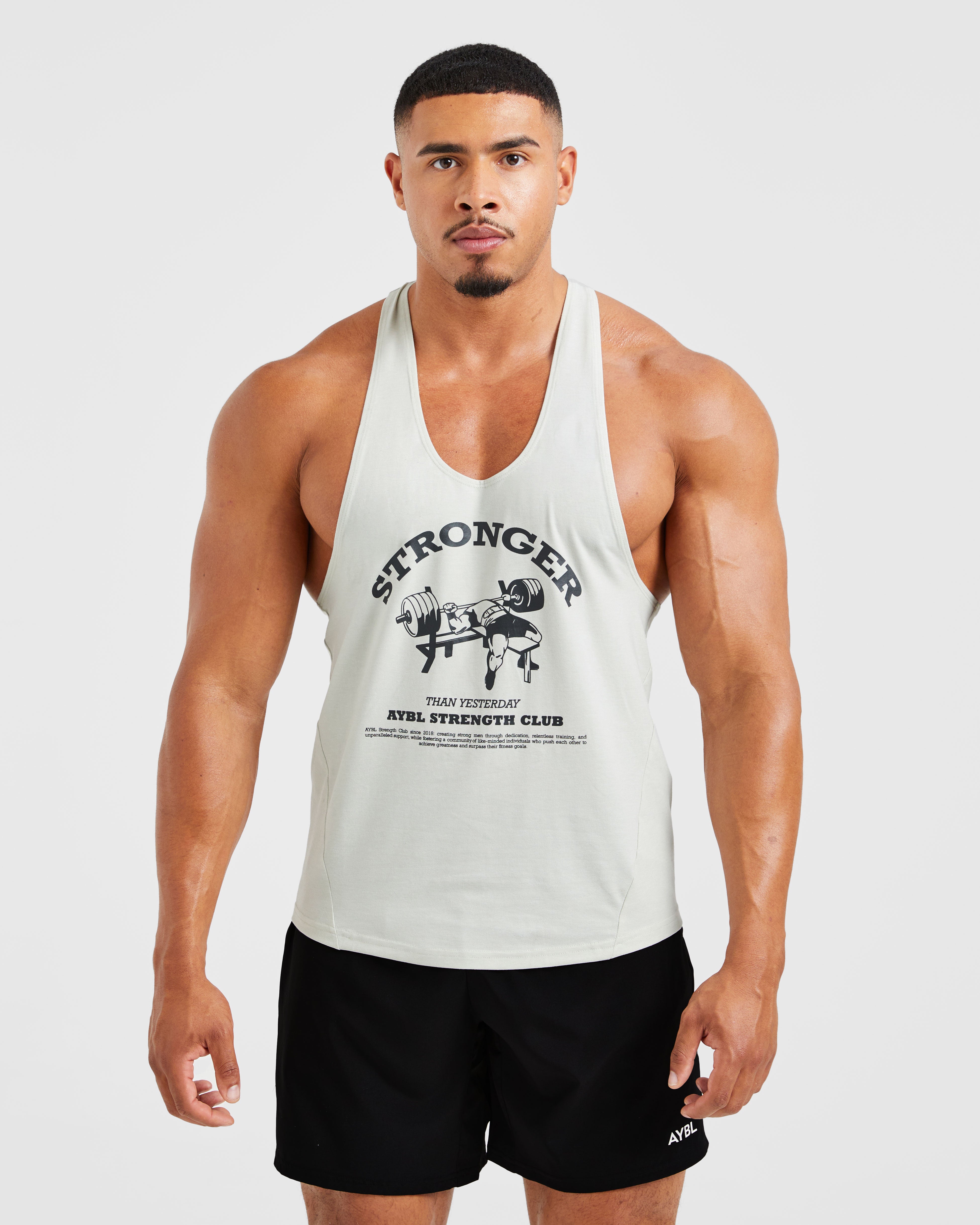 Bench Press Stringer - Muted Mint