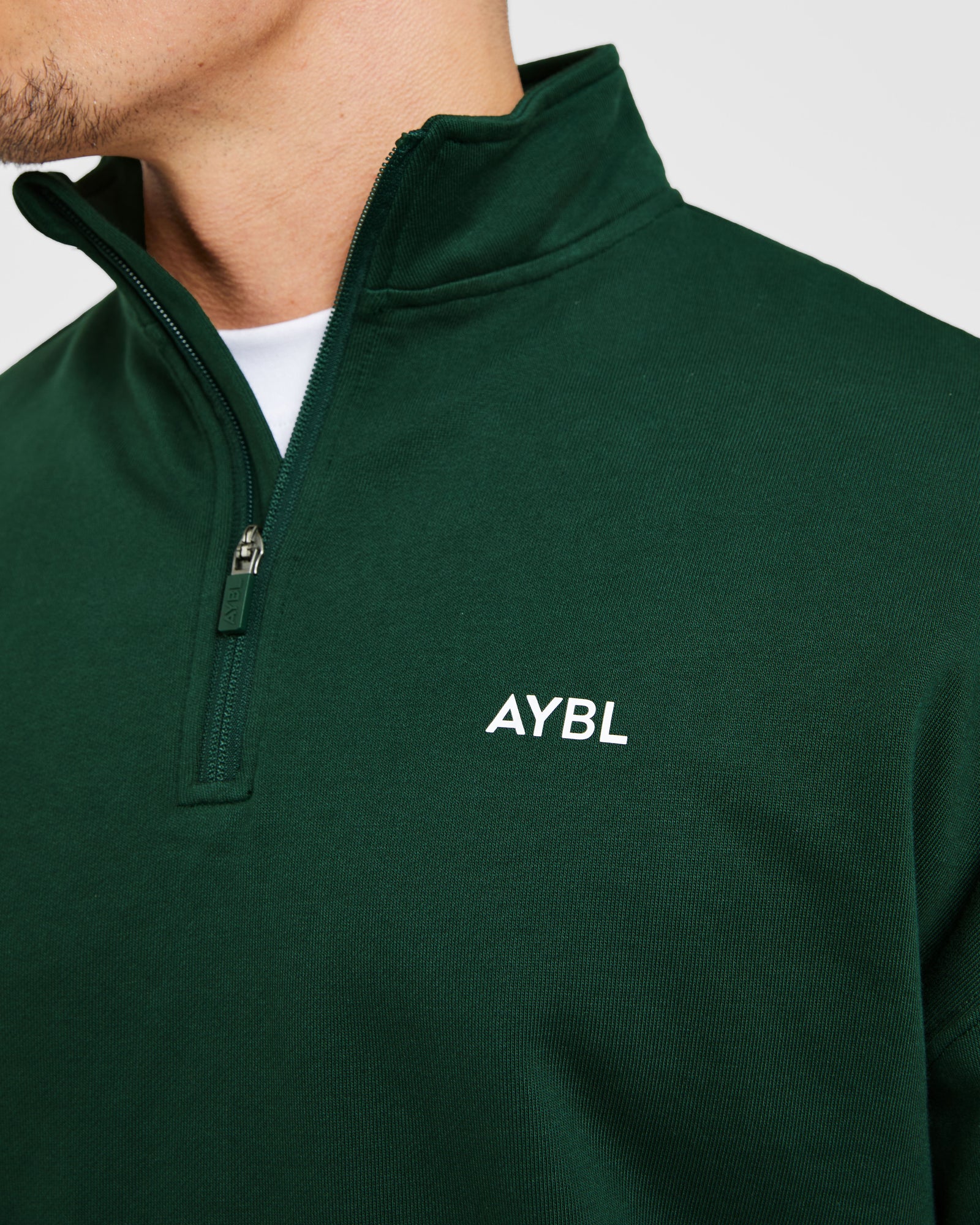 Rebound 1/4 Zip Pullover - Forest Green