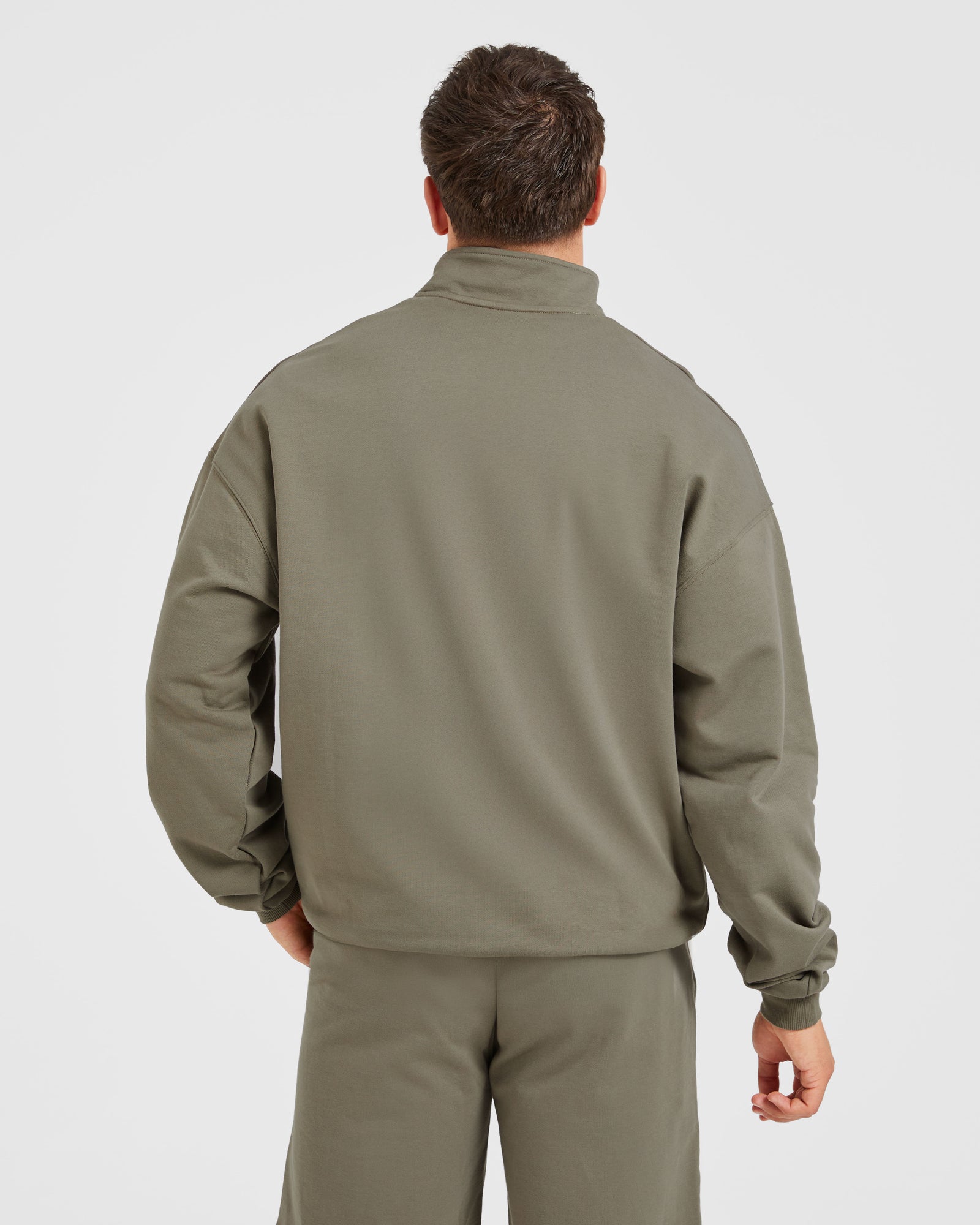 Rebound 1/4 Zip Pullover - Dusky Olive