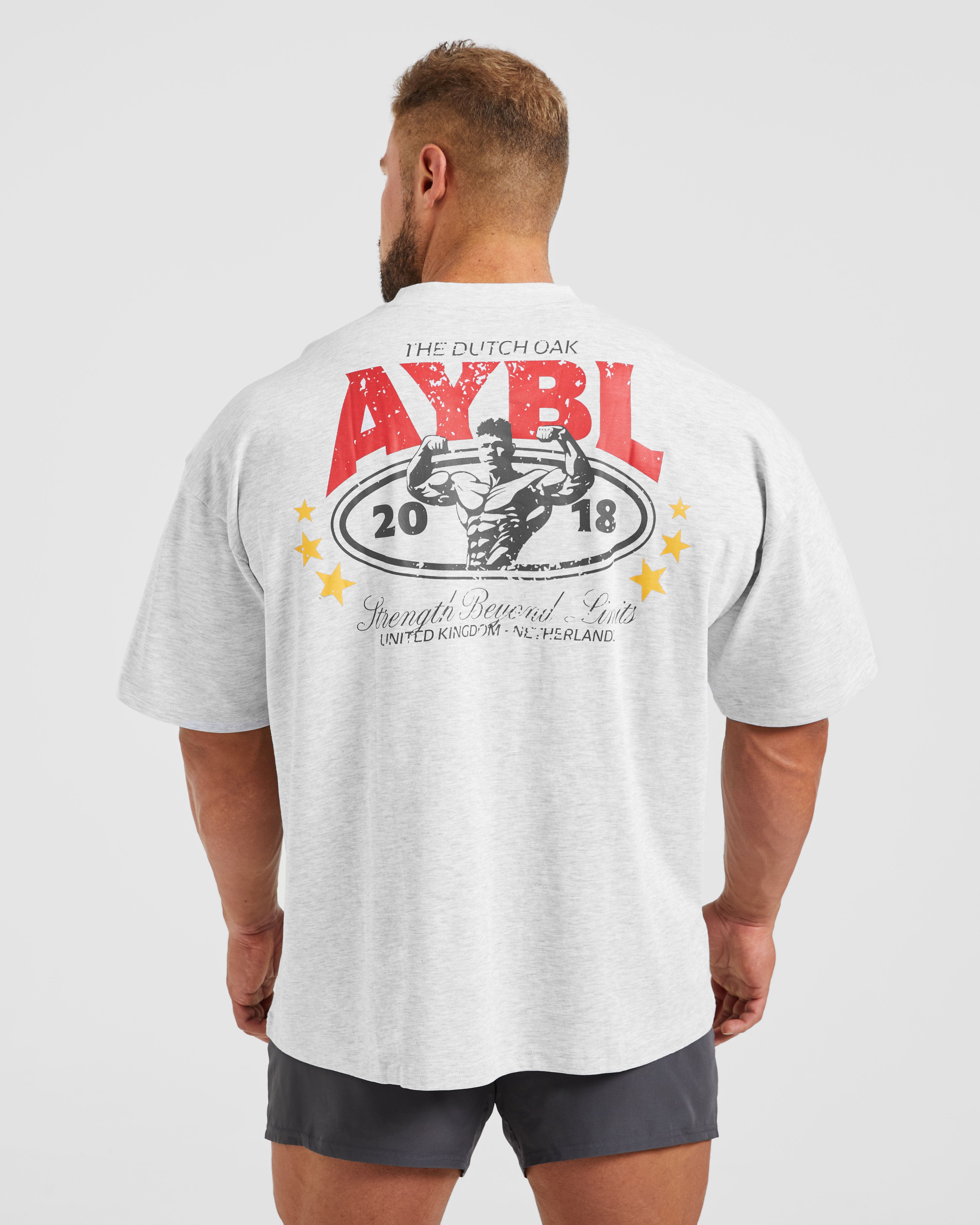 Wesley Vissers X Beyond Limits Oversized T Shirt - Grey Marl