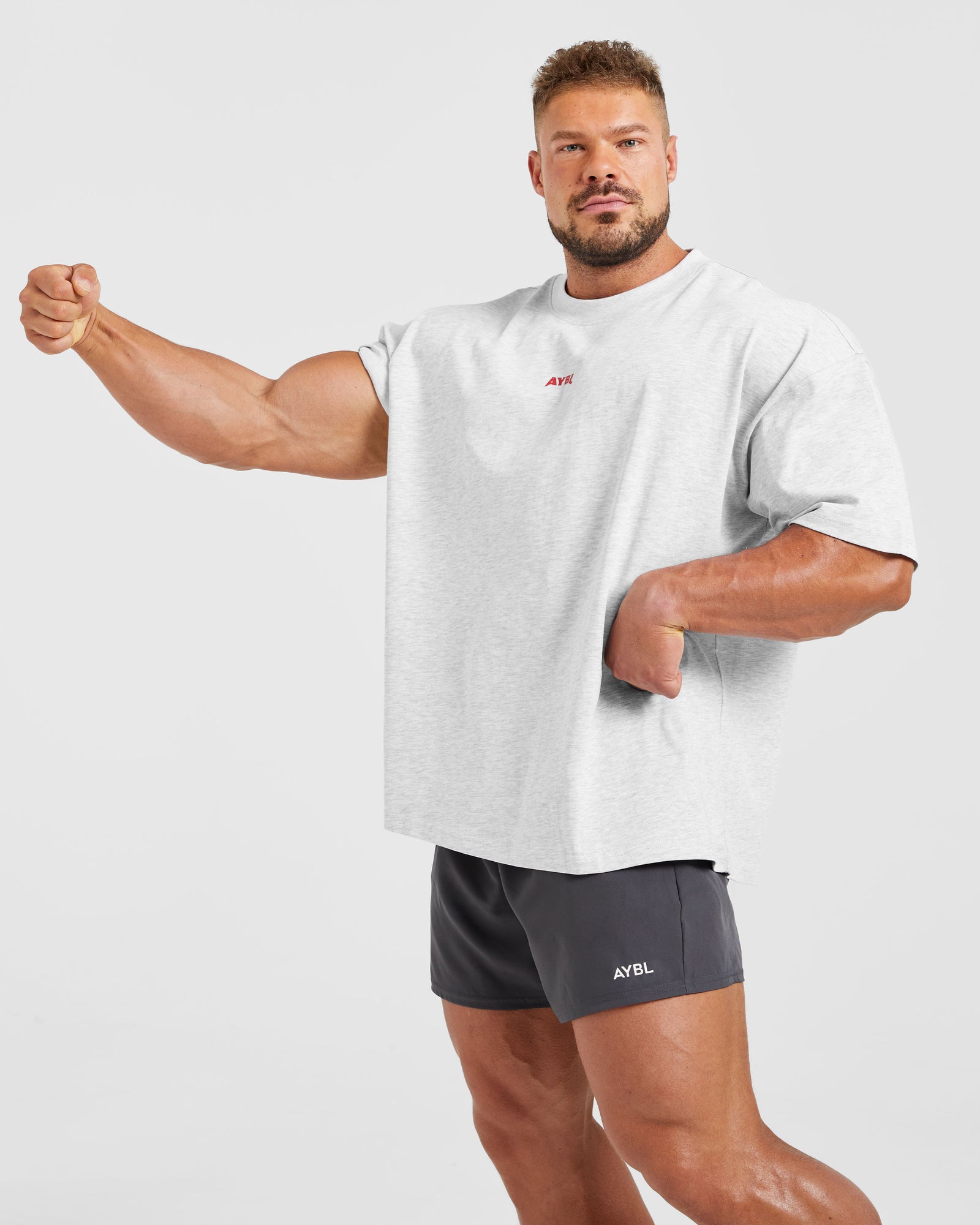 Wesley Vissers X Beyond Limits Oversized T Shirt - Grey Marl