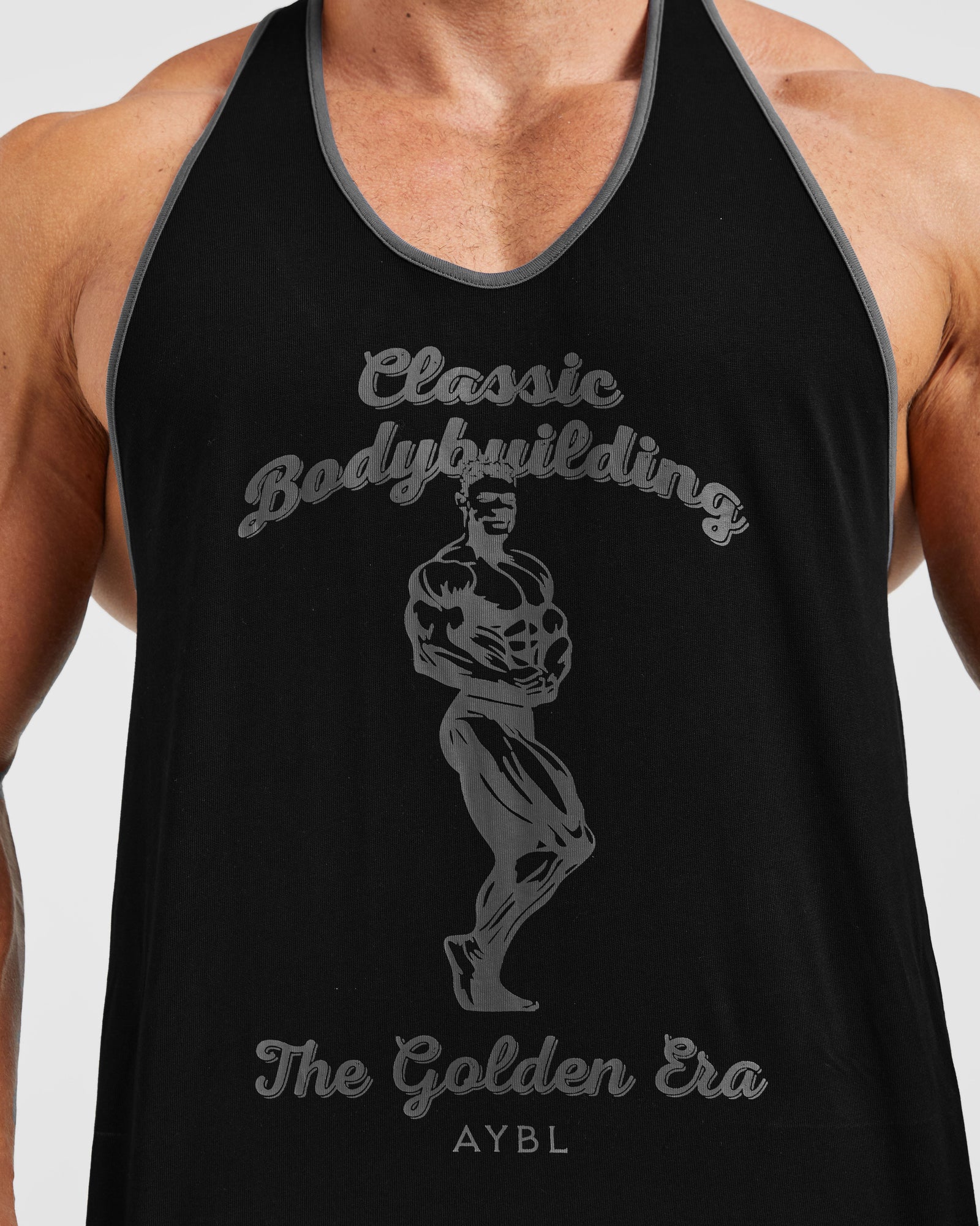 Wesley Vissers X Classic Bodybuilding Stringer - Black/Charcoal