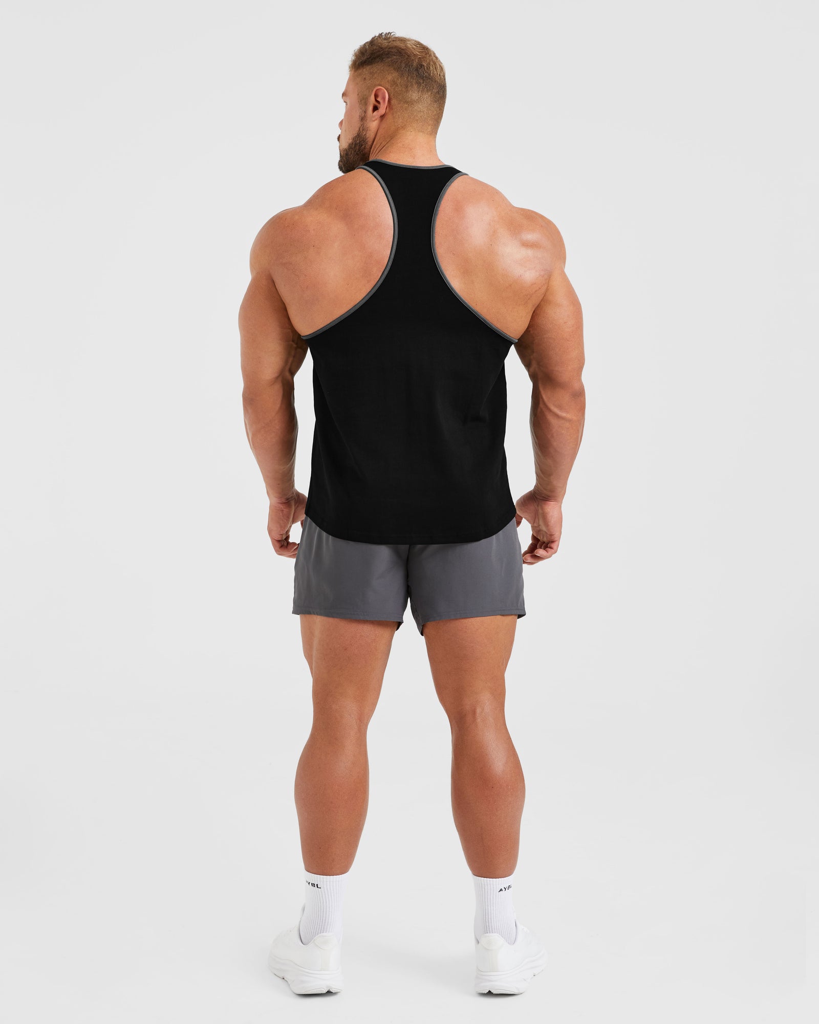 Wesley Vissers X Classic Bodybuilding Stringer - Black/Charcoal