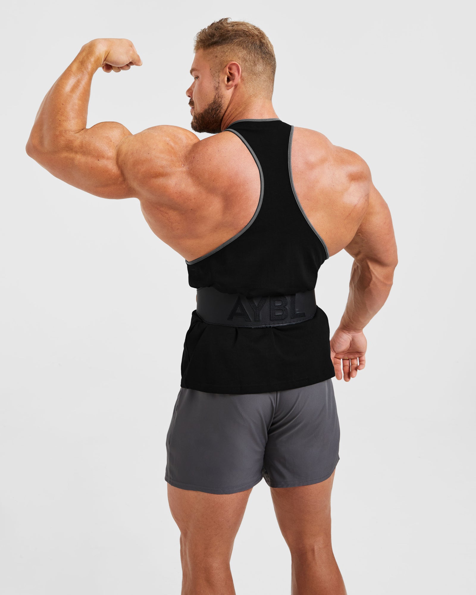 Wesley Vissers X Classic Bodybuilding Stringer - Black/Charcoal