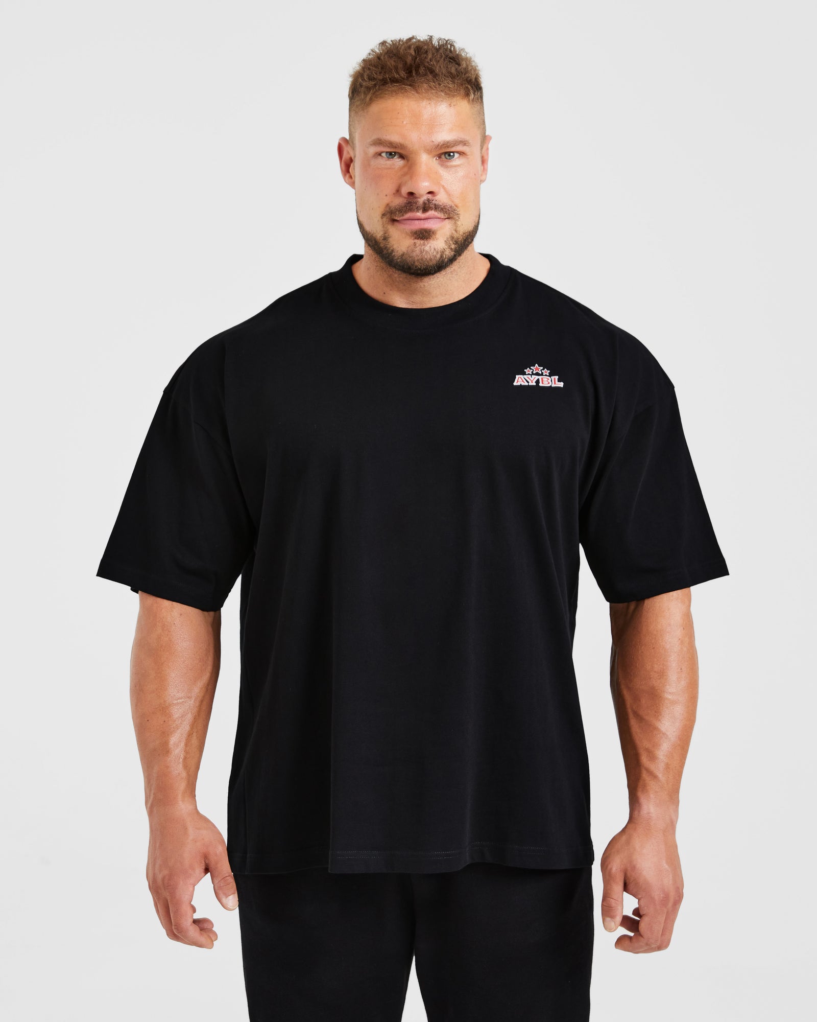 Wesley Vissers X Body Building Essentials Oversized T Shirt - Black/Red