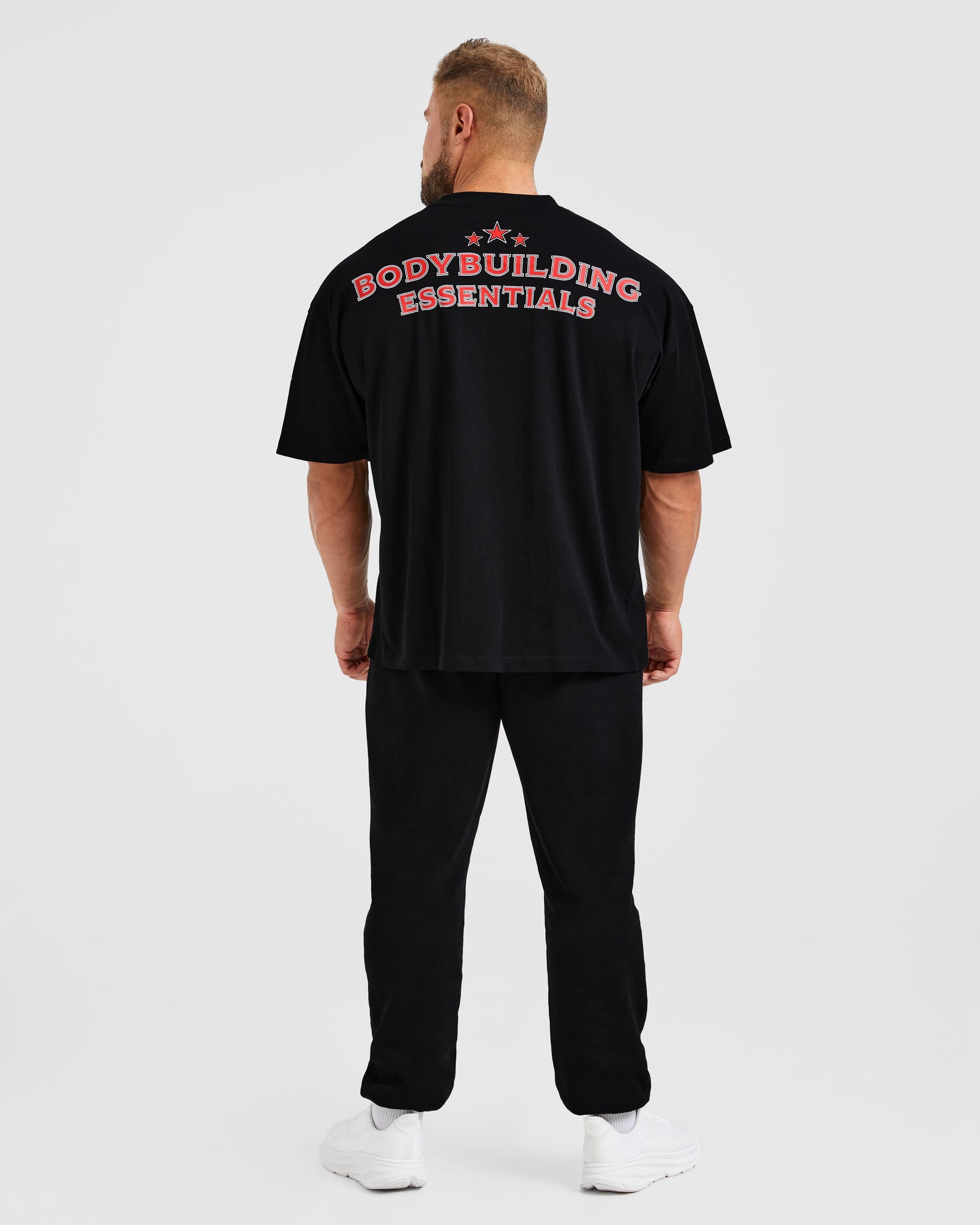 Wesley Vissers X Body Building Essentials Oversized T Shirt - Black/Red