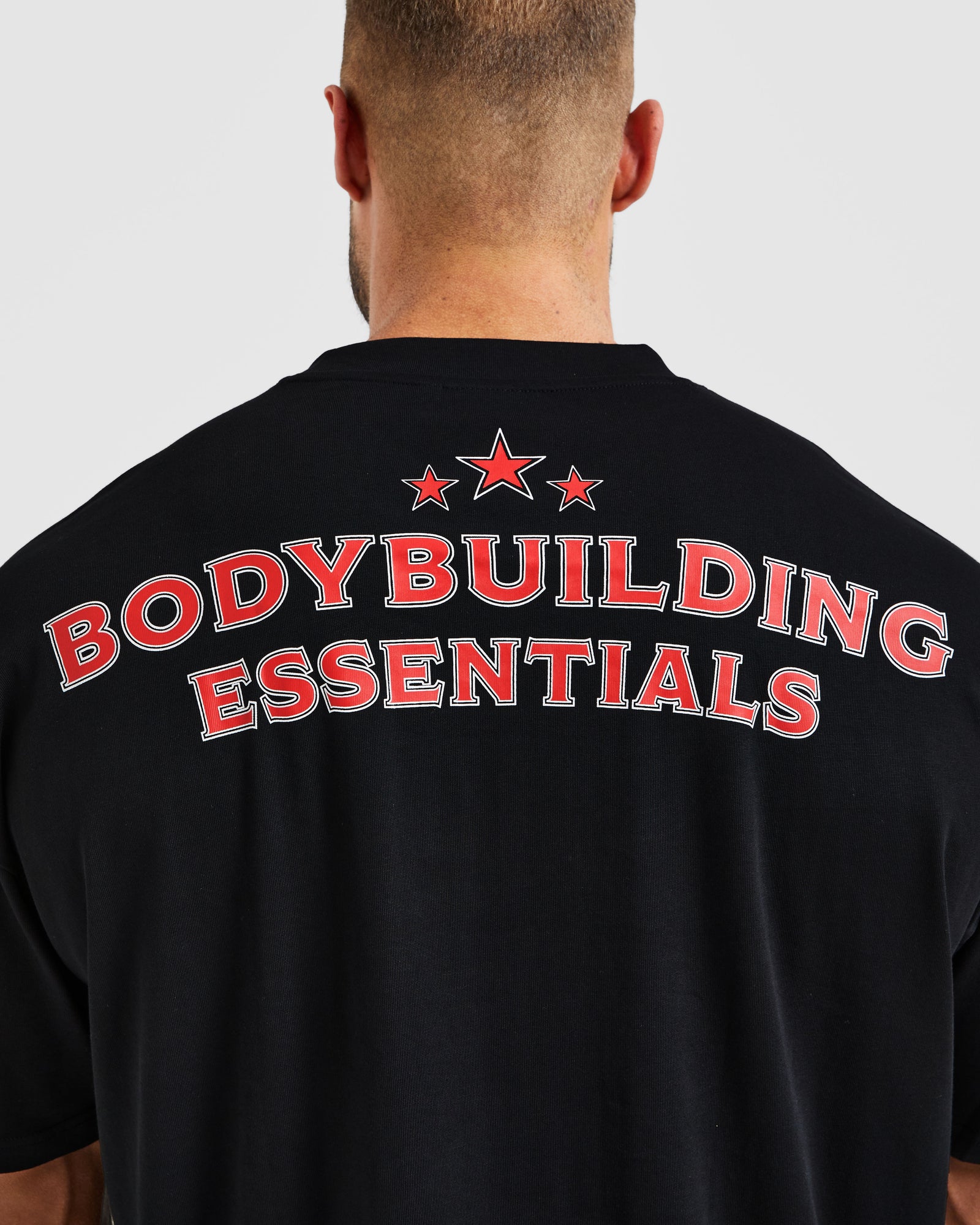 Wesley Vissers X Body Building Essentials Oversized T Shirt - Black/Red