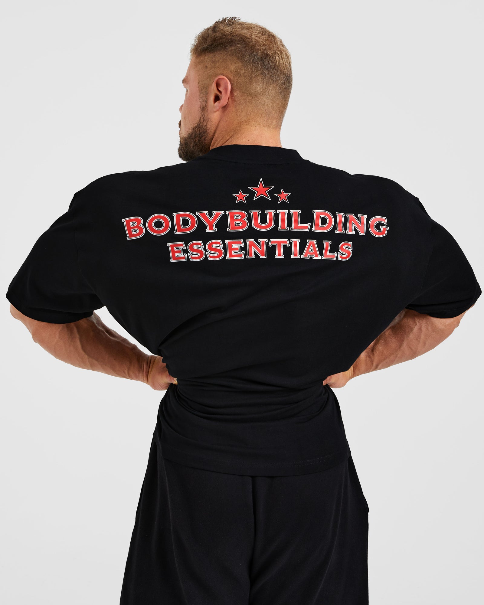 Wesley Vissers X Body Building Essentials Oversized T Shirt - Black/Red