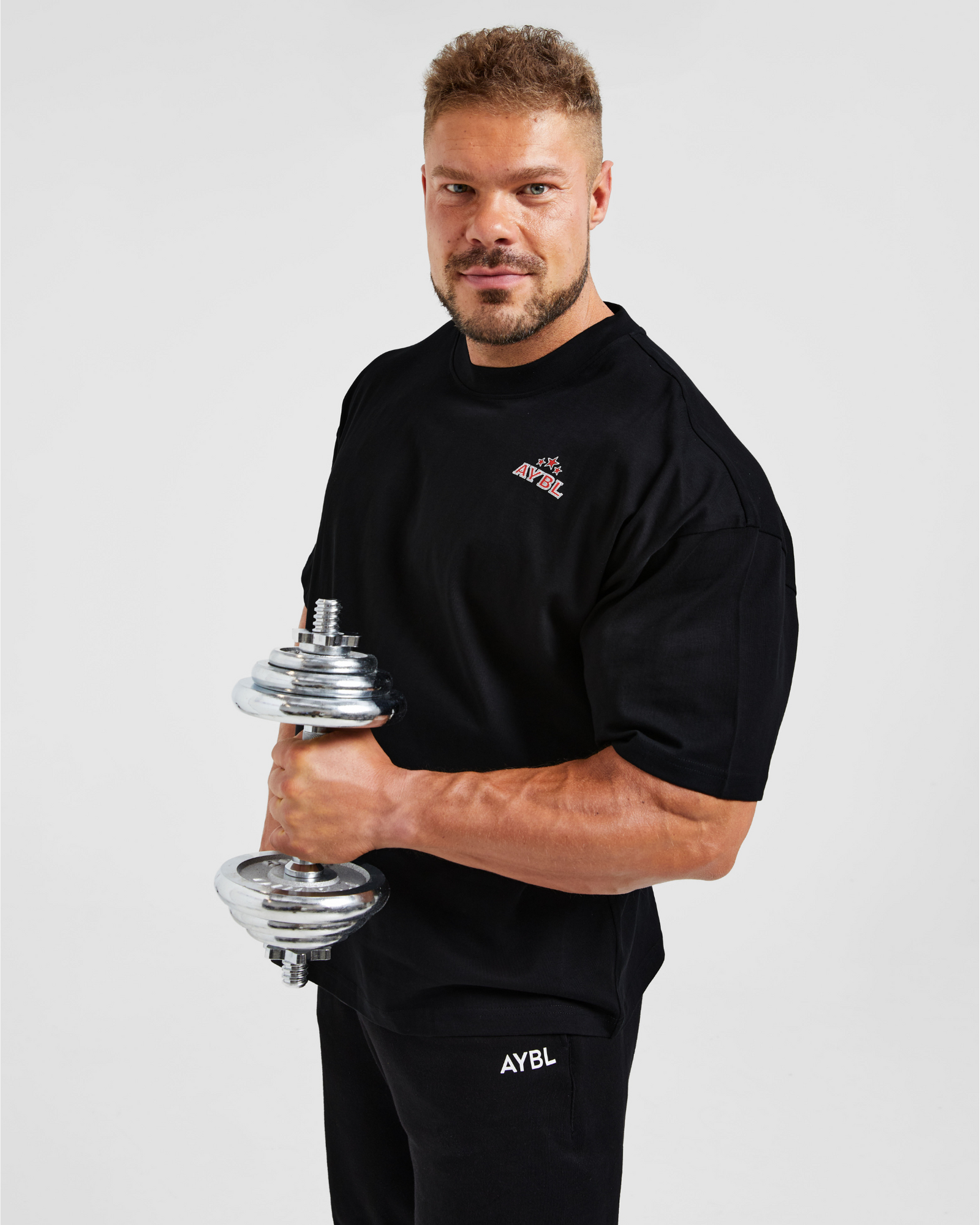 Wesley Vissers X Body Building Essentials Oversized T Shirt - Black/Red