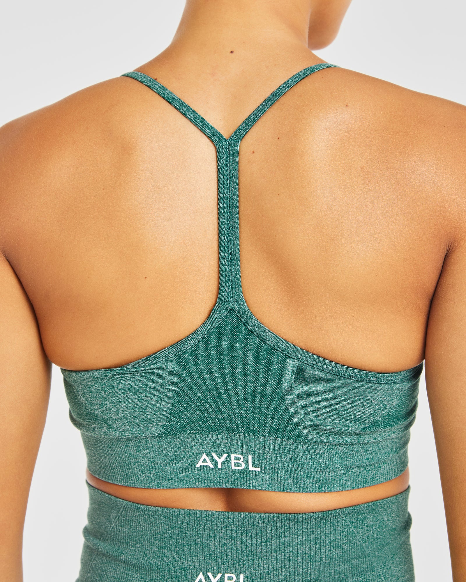 Empower Seamless Sports Bra - Forest Green Marl - aybldev