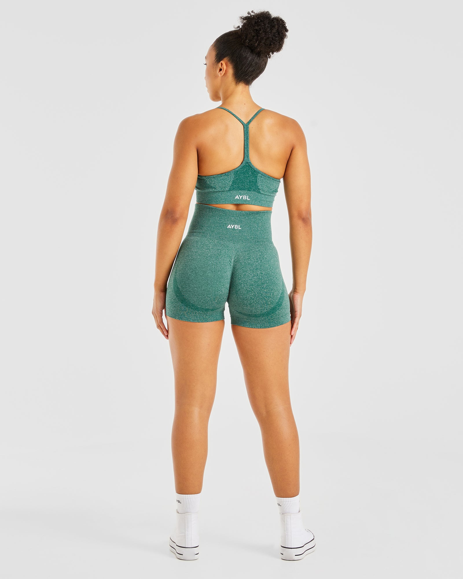 Empower Seamless Sports Bra - Forest Green Marl - aybldev