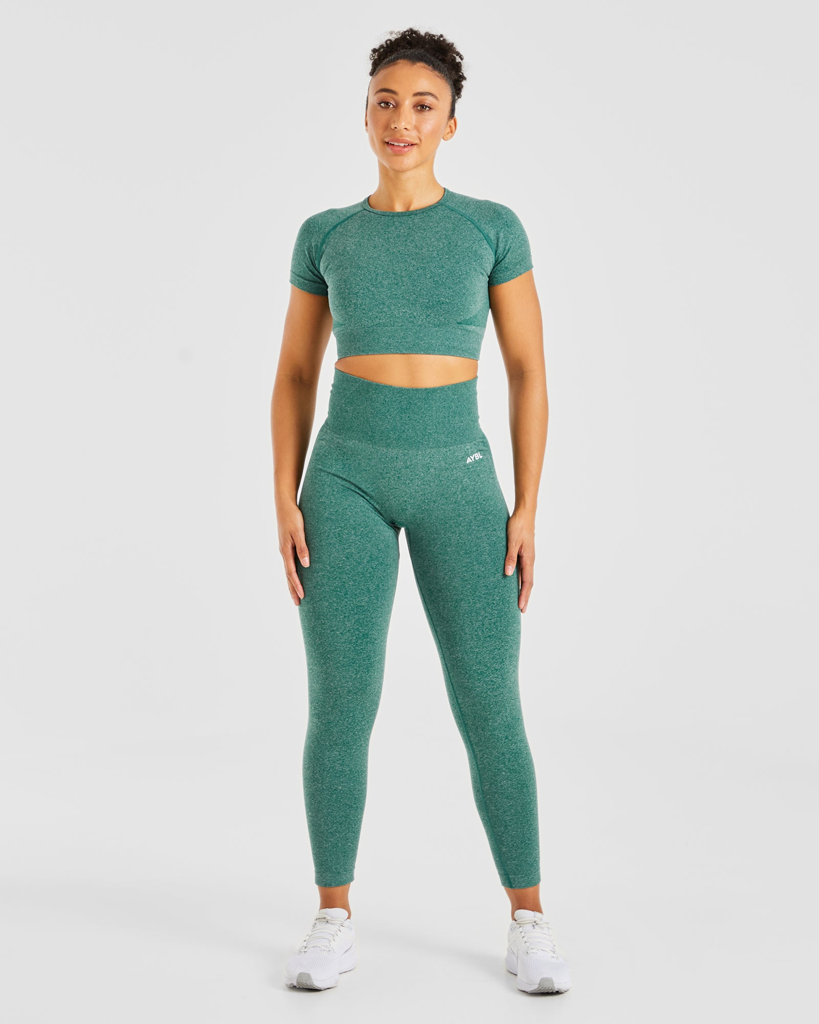 Empower Seamless Leggings - Forest Green Marl - aybldev