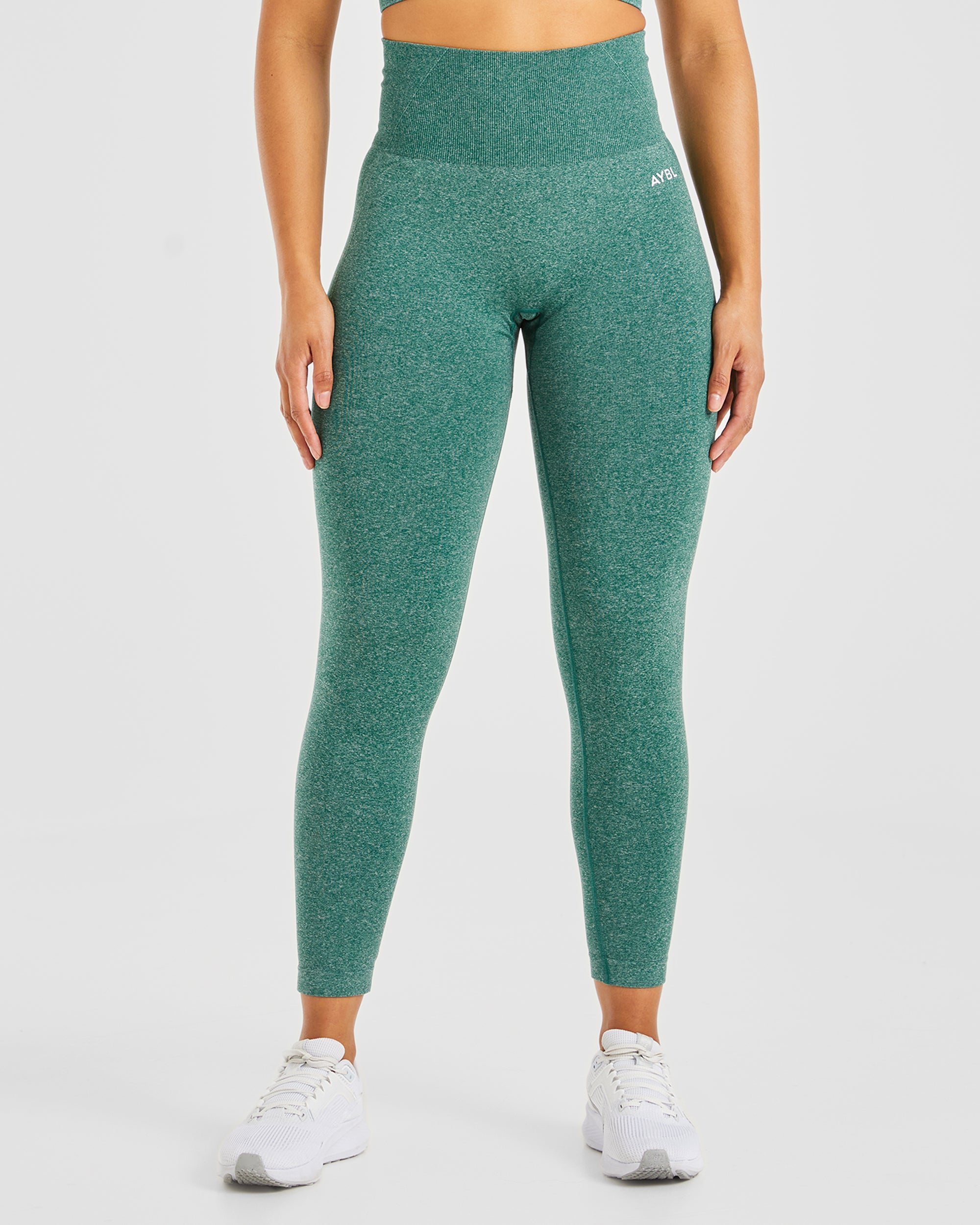 Empower Seamless Leggings - Forest Green Marl - aybldev