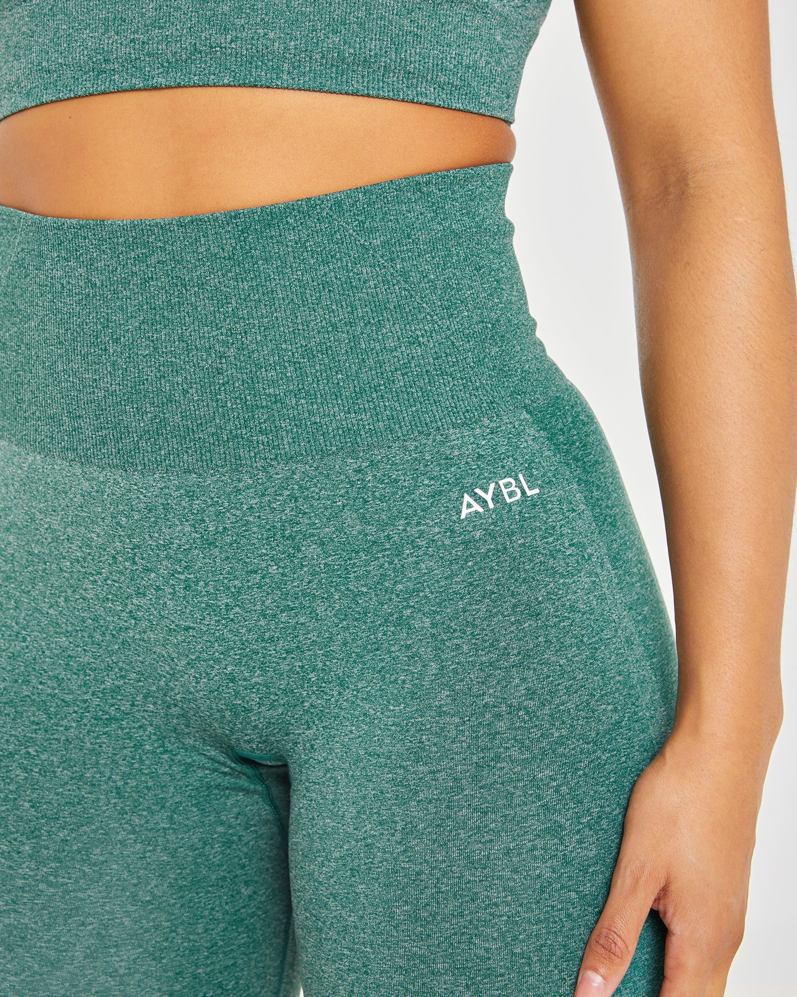 Empower Seamless Leggings - Forest Green Marl - aybldev