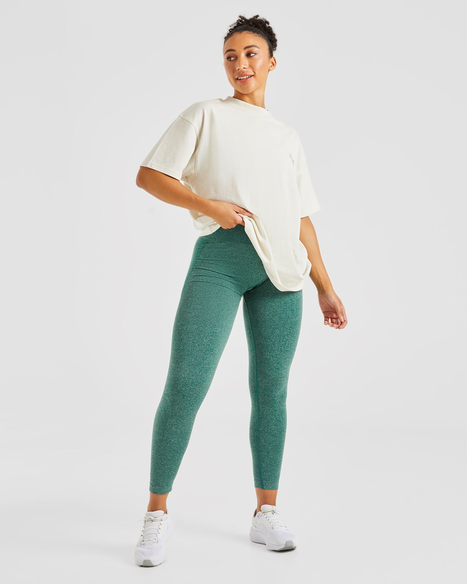 Empower Seamless Leggings - Forest Green Marl - aybldev