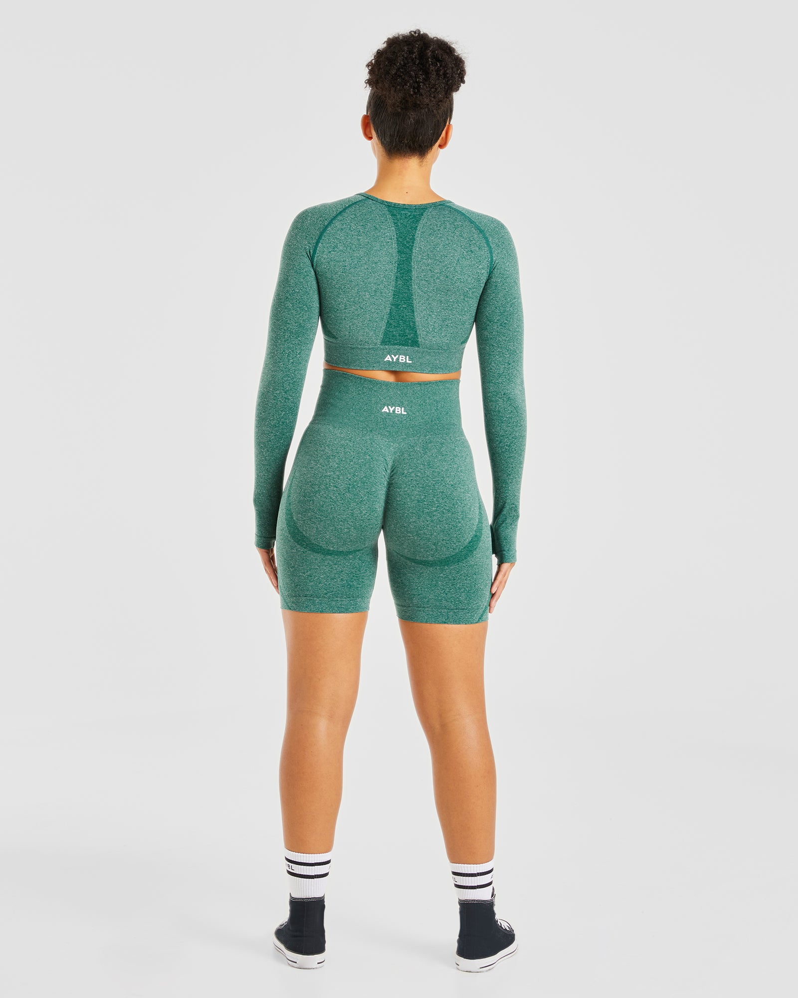 Empower Seamless Radlerhose – Forest Green Marl