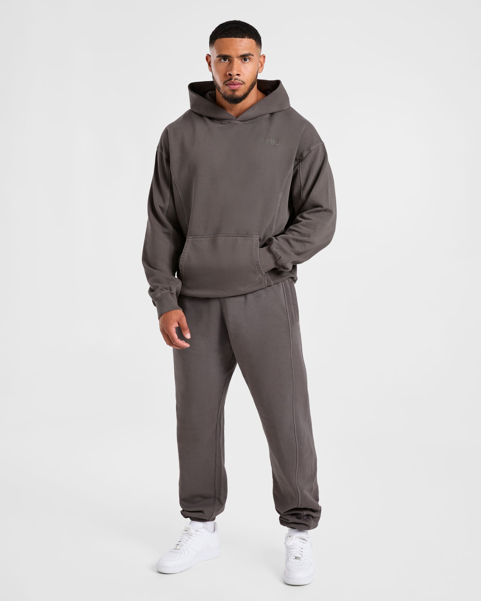 Lift Club Distressed Joggers - Charcoal