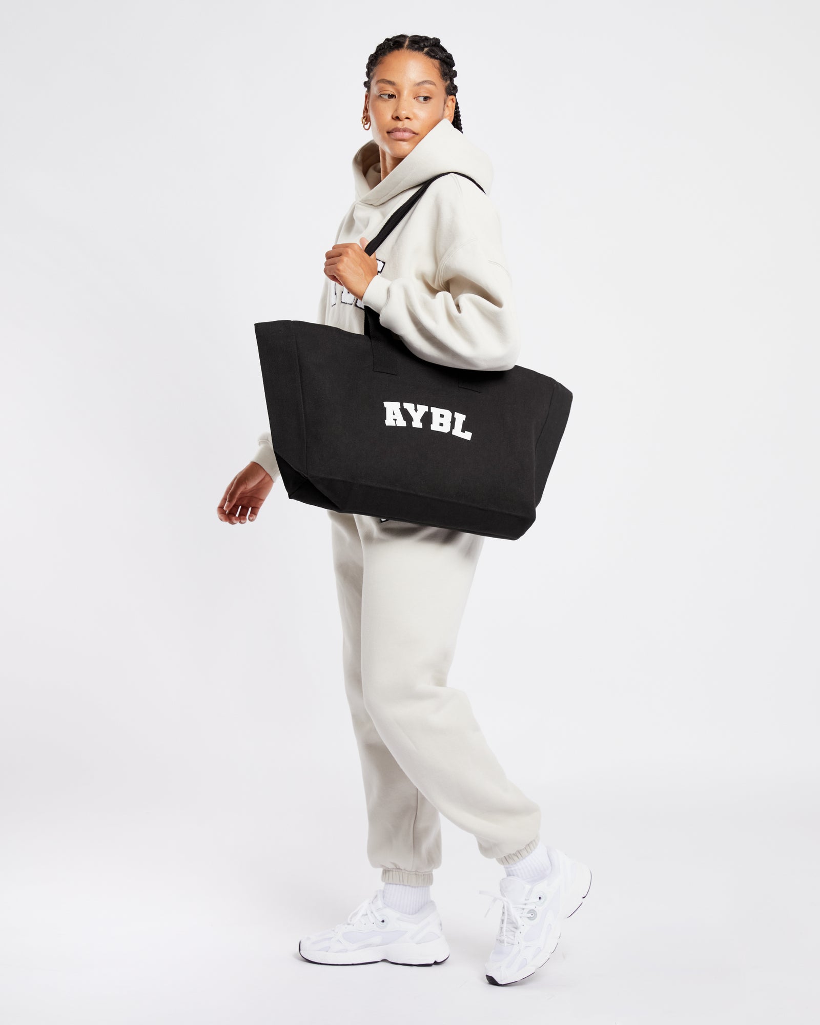 Varsity Tote Bag - Black - aybldev