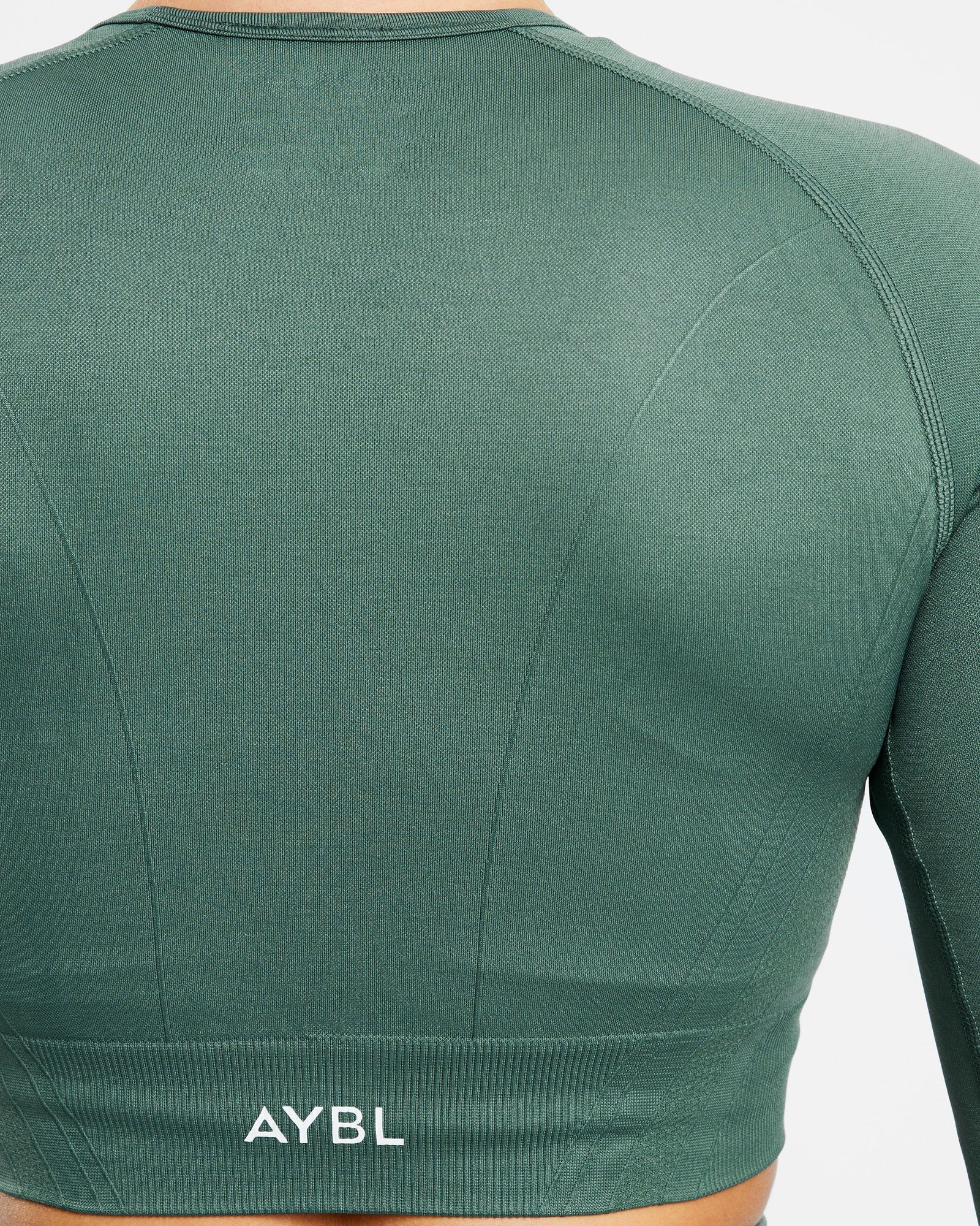 Balance V2 Seamless Long Sleeve Crop Top - Green - aybldev