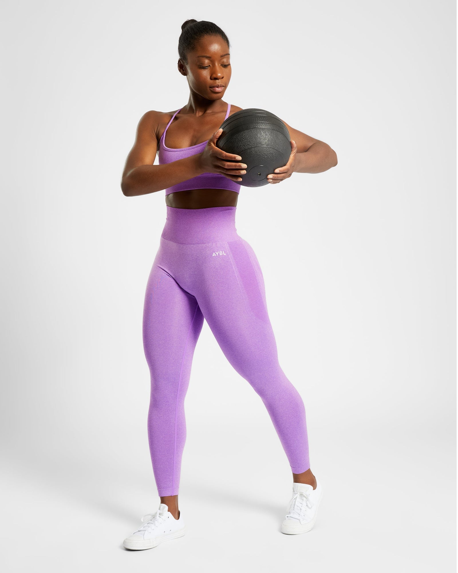 Empower Seamless Leggings - Purple Marl - aybldev