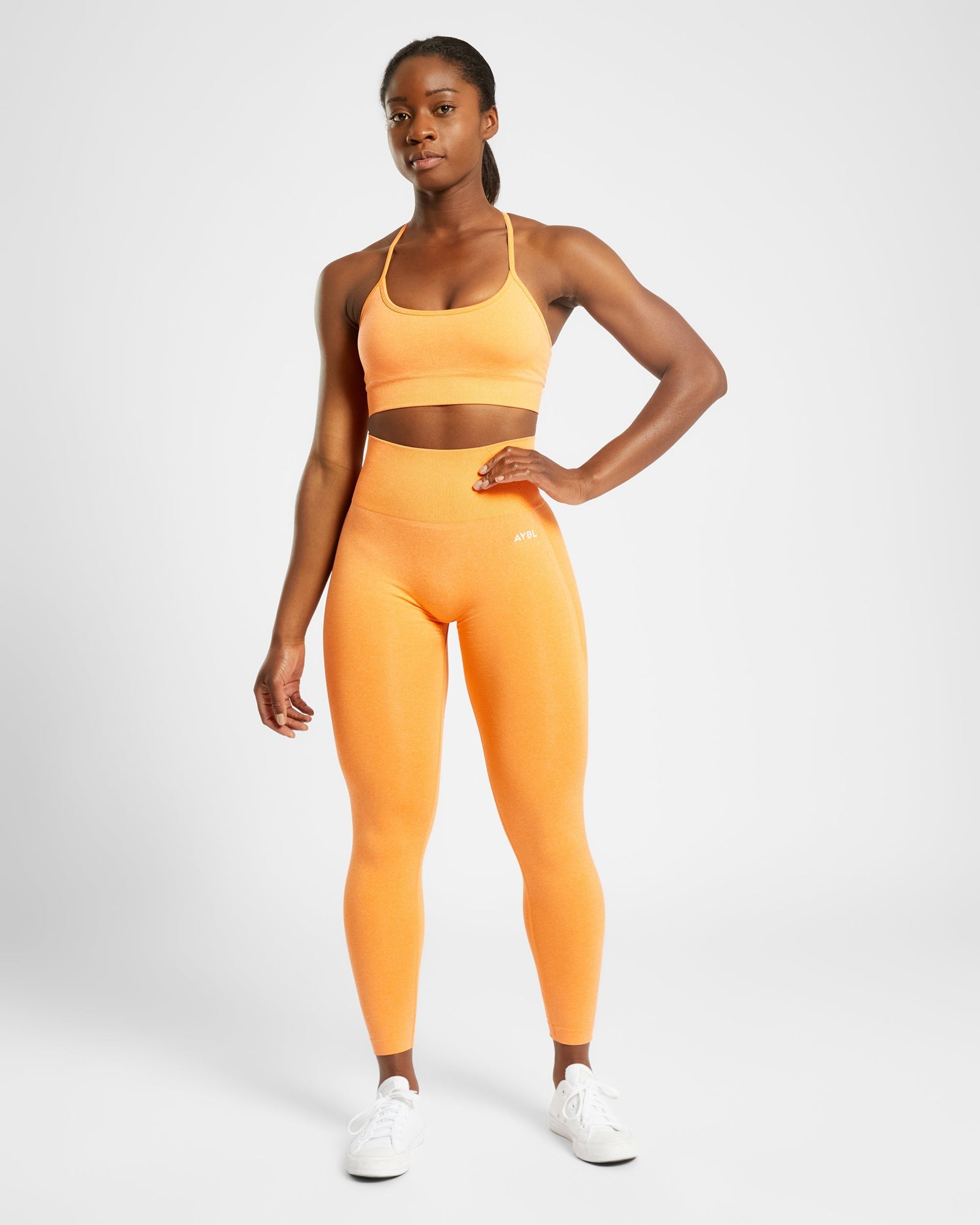 Empower Seamless Leggings - Orange Marl - aybldev