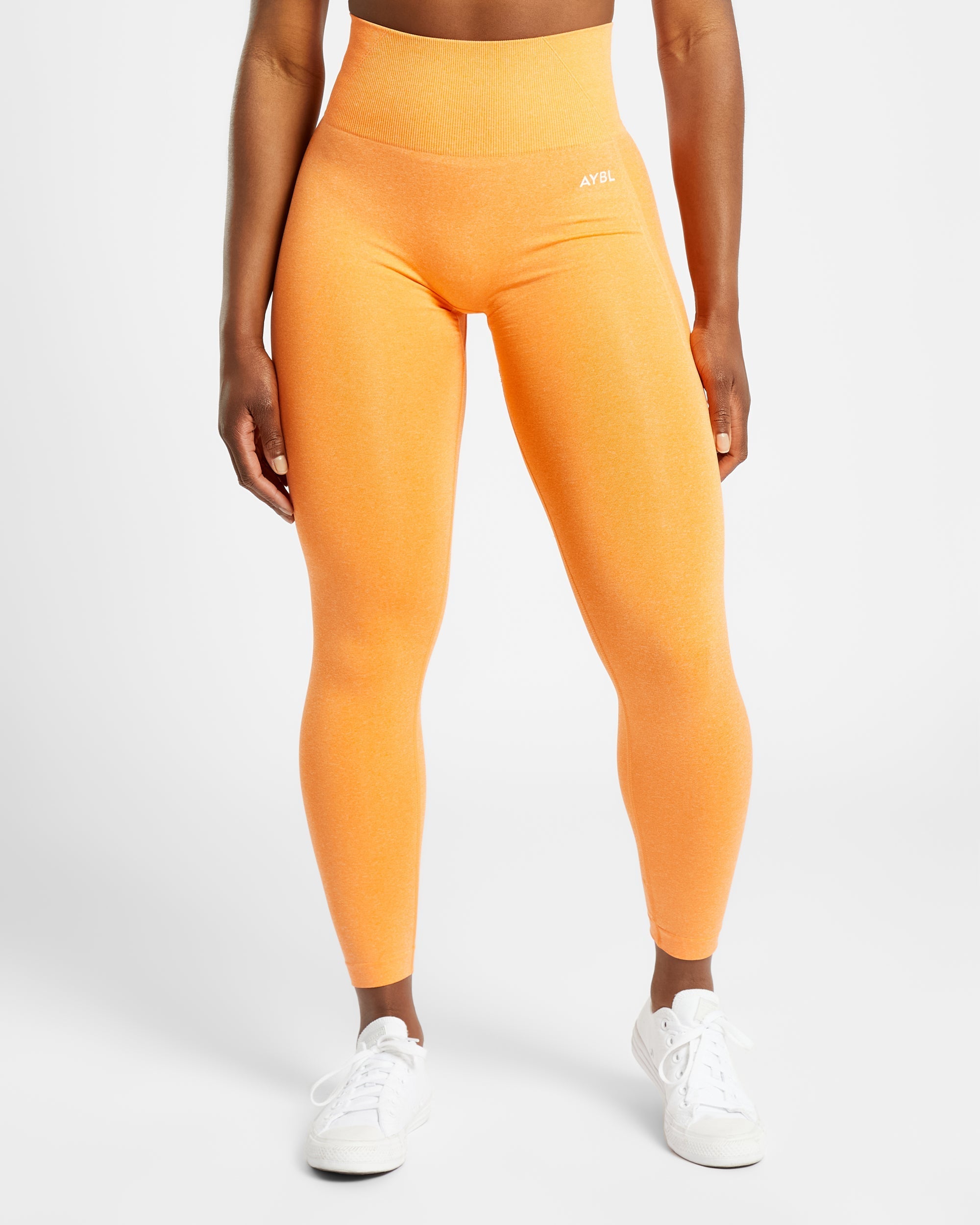 Empower Seamless Leggings - Orange Marl - aybldev