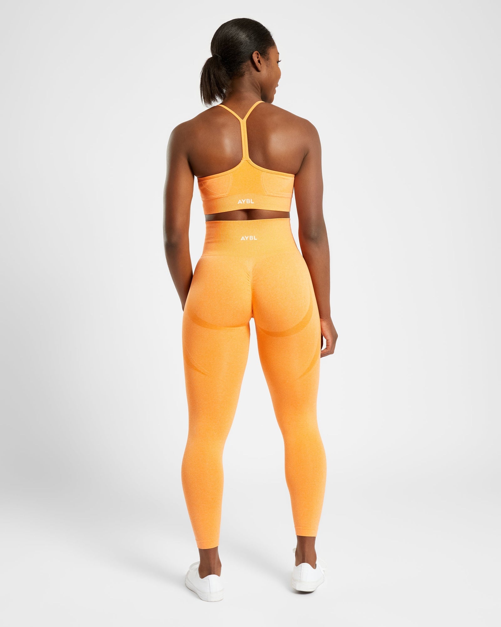 Empower Seamless Leggings - Orange Marl - aybldev