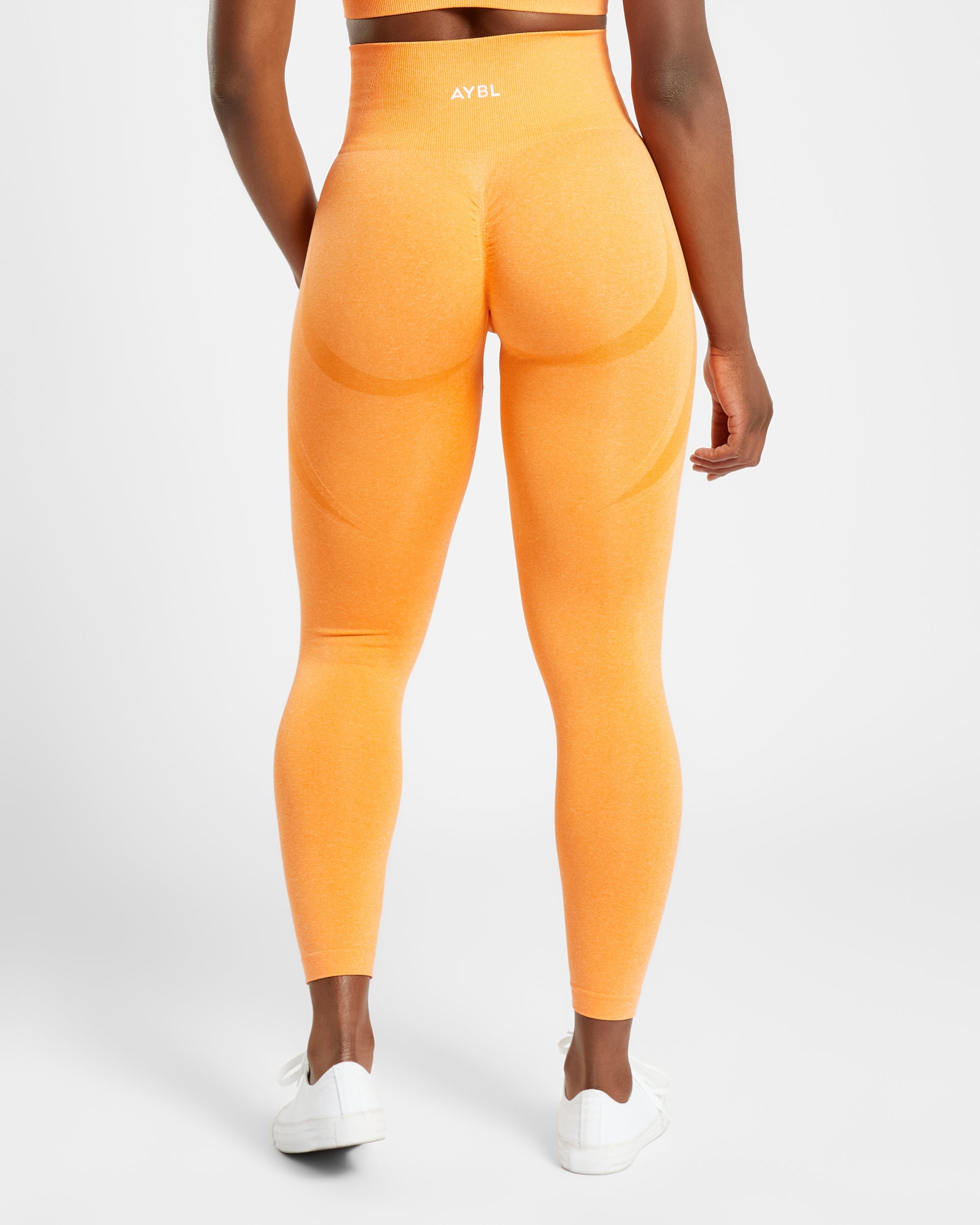 Empower Seamless Leggings - Orange Marl - aybldev
