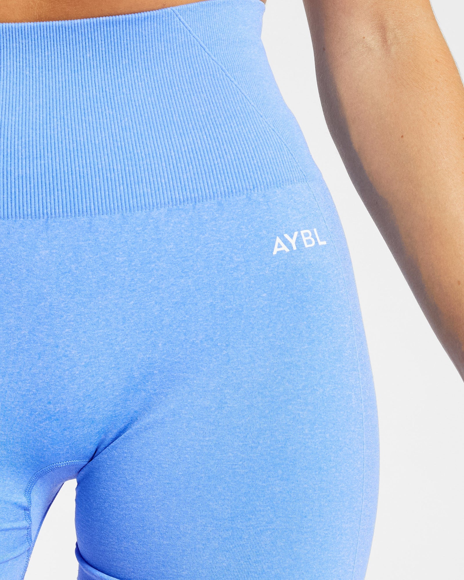 Empower Seamless Shorts - Spring Blue Marl - aybldev