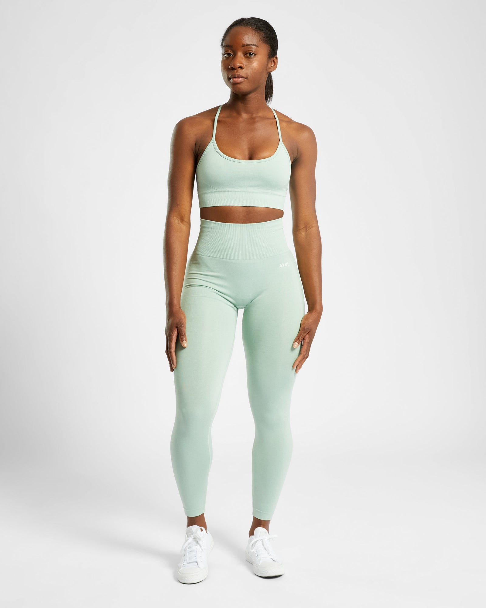 Empower Seamless Leggings - Spring Green Marl - aybldev