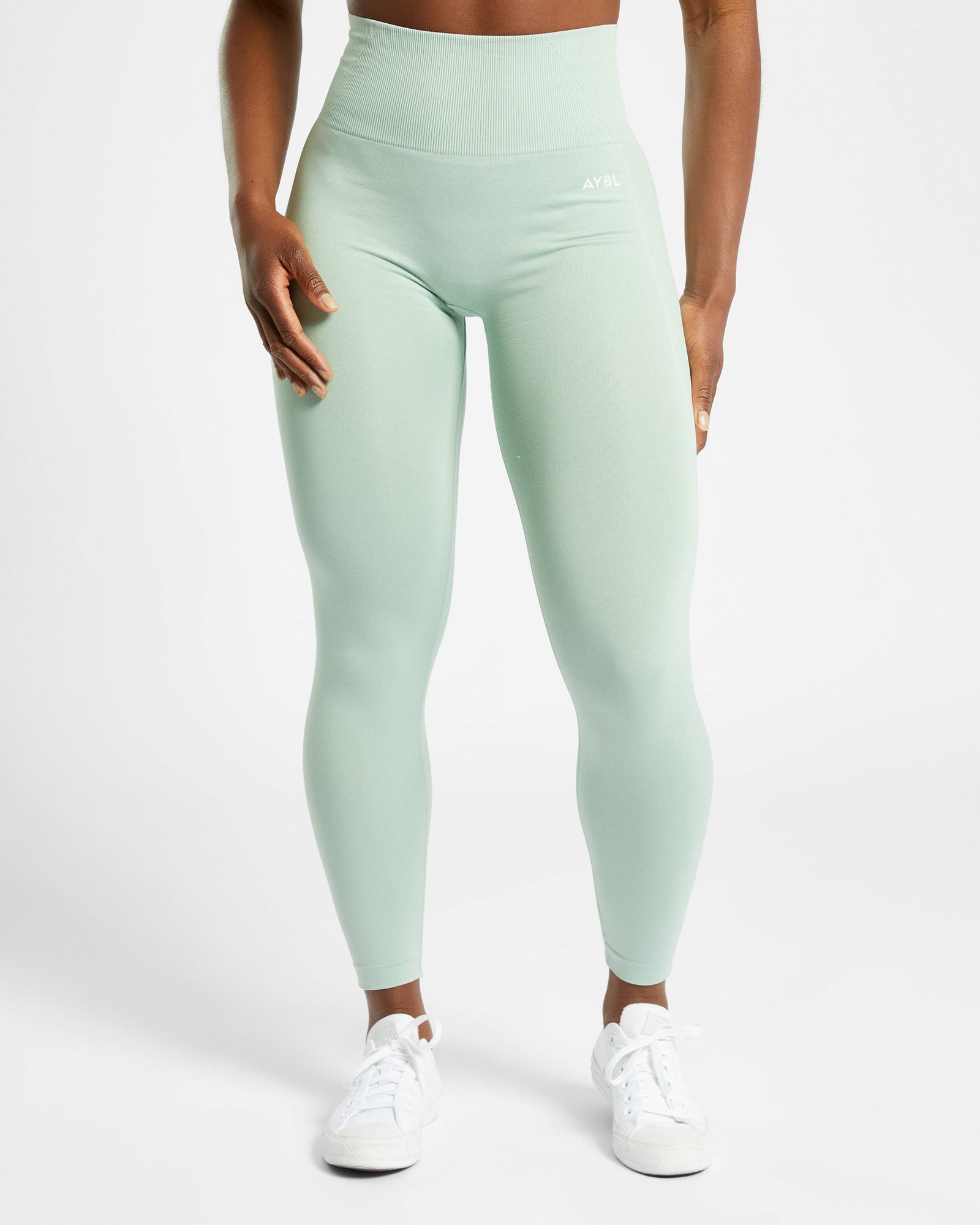 Empower Seamless Leggings - Spring Green Marl - aybldev