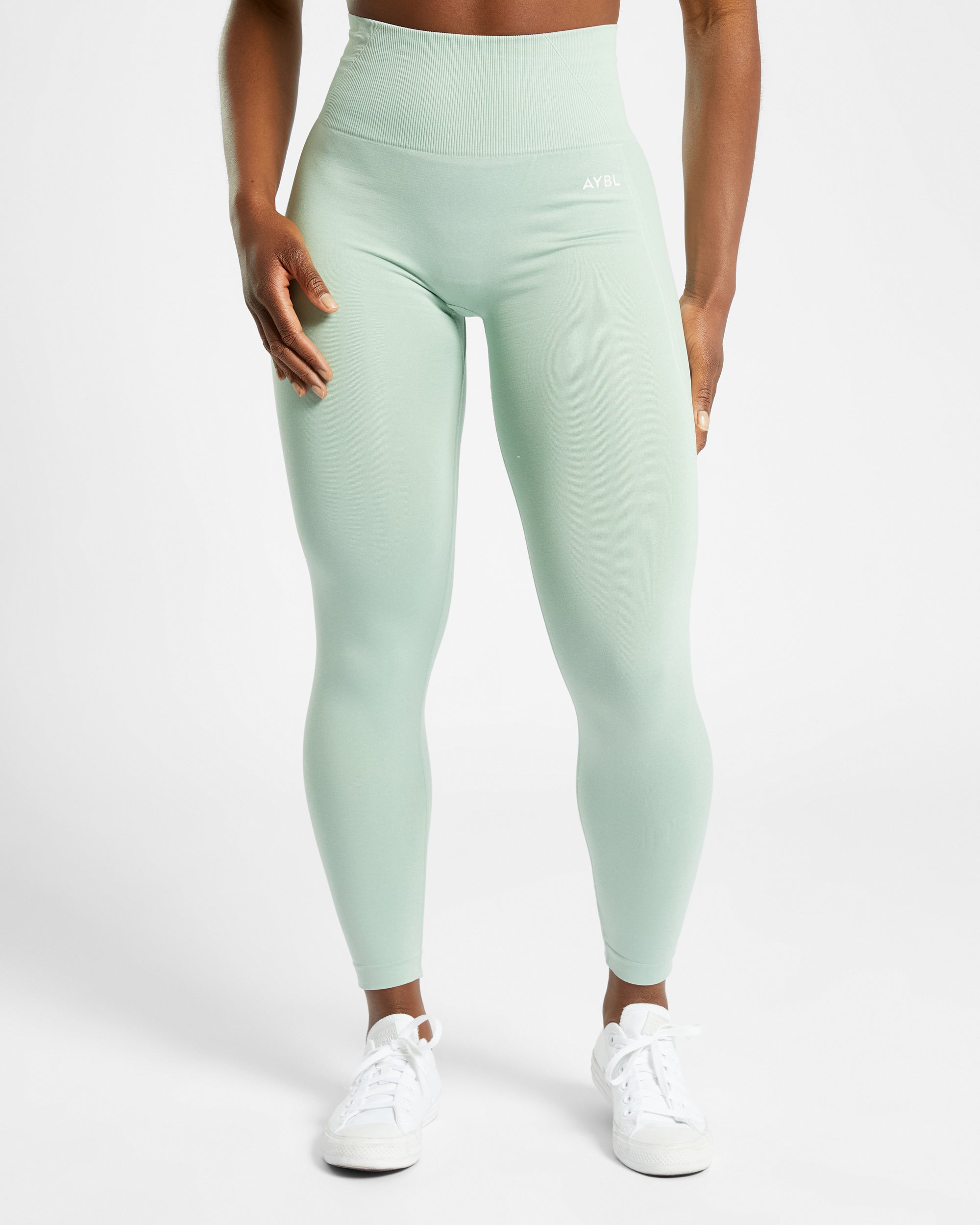 Empower Seamless Leggings - Spring Green Marl - aybldev