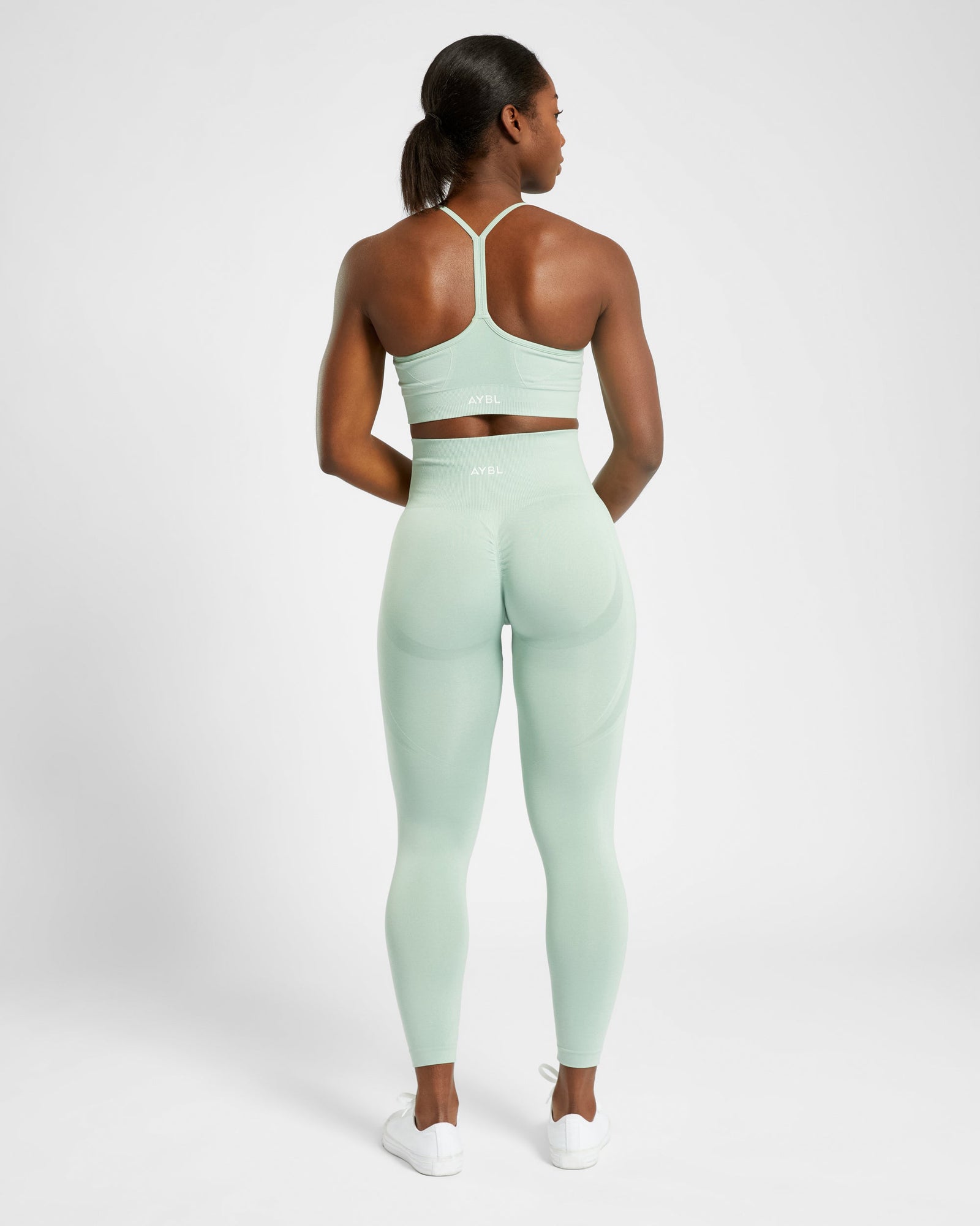Empower Seamless Leggings - Spring Green Marl - aybldev