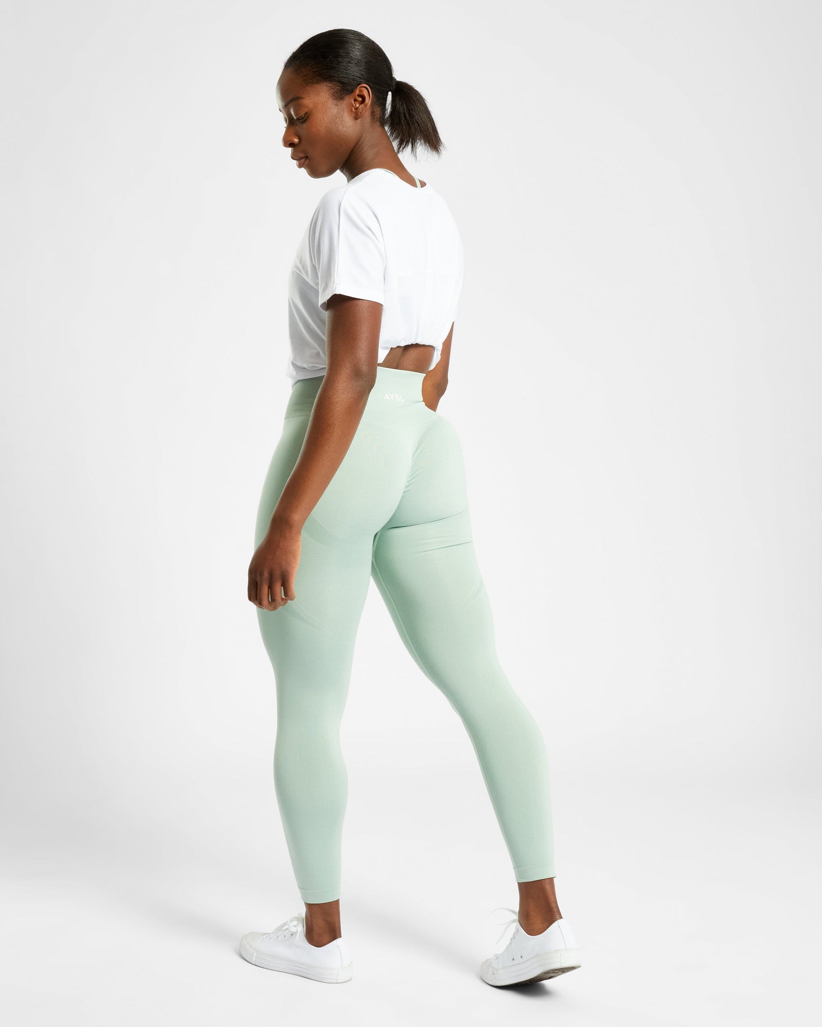 Empower Seamless Leggings - Spring Green Marl - aybldev