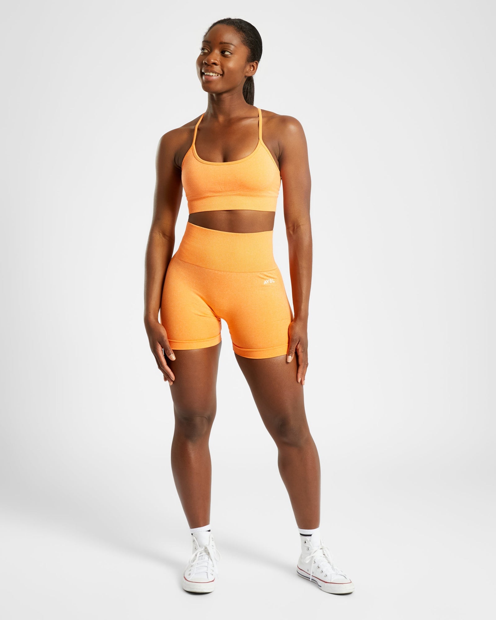 Empower Seamless Sports Bra - Orange Marl - aybldev
