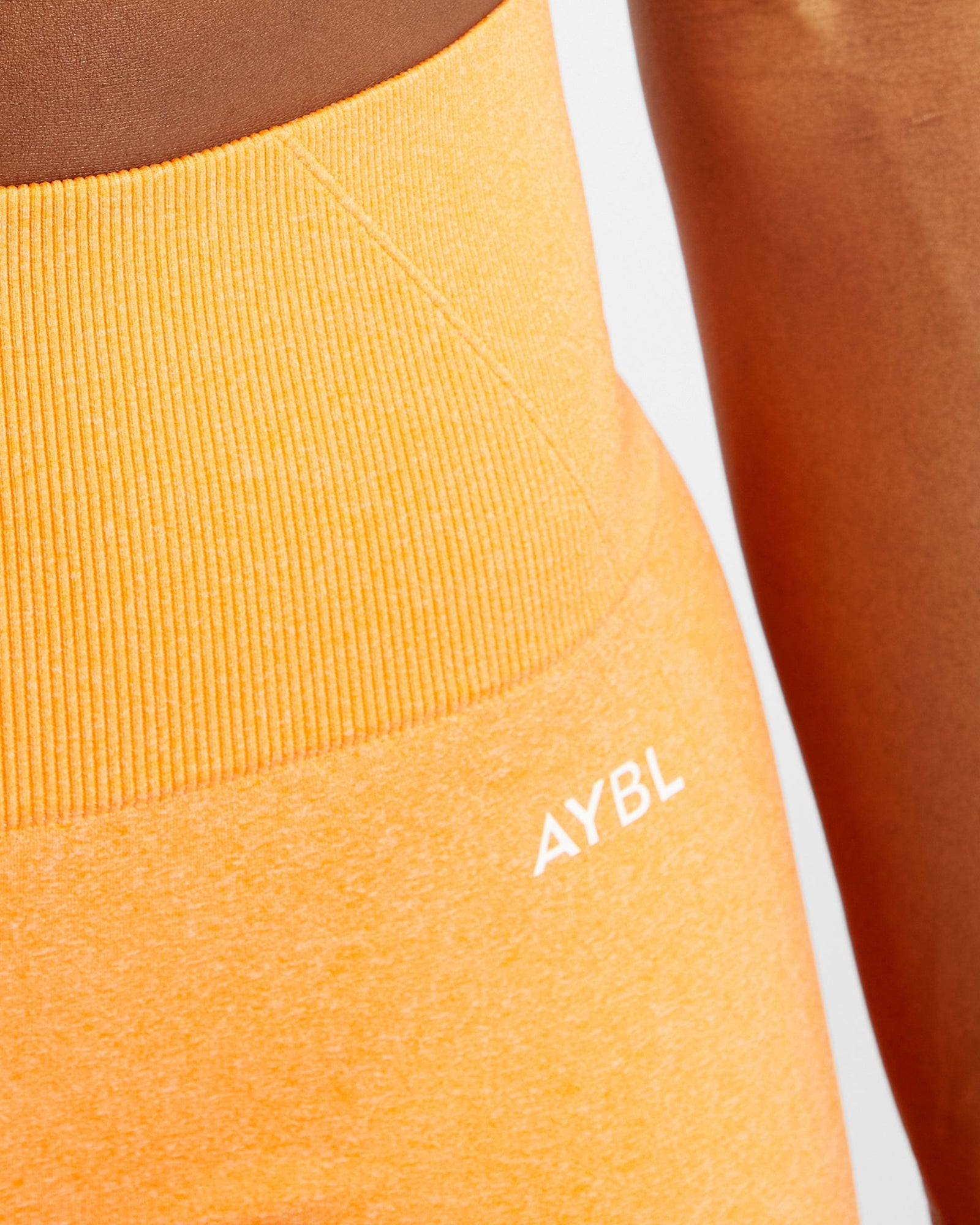 Empower Seamless Shorts - Orange Marl - aybldev