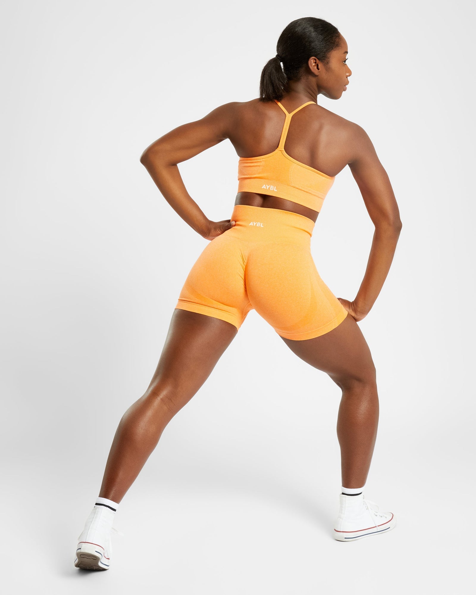 Empower Seamless Sports Bra - Orange Marl - aybldev