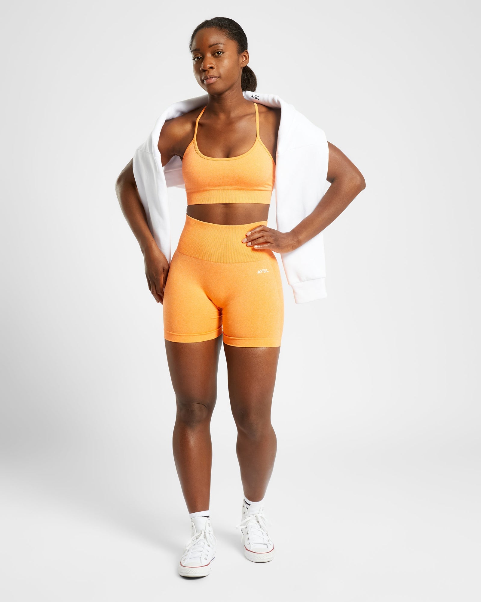 Empower Seamless Sports Bra - Orange Marl - aybldev