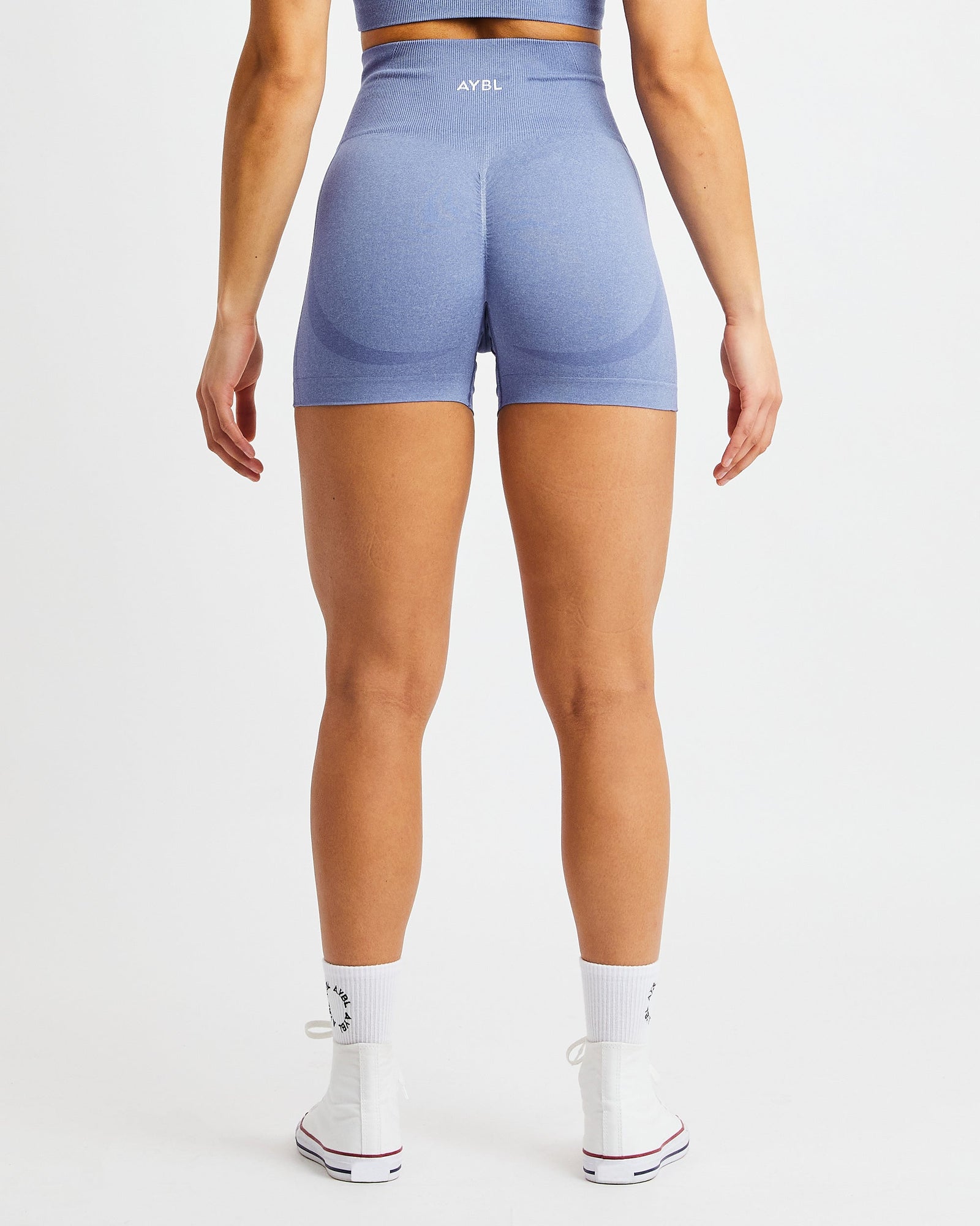 Empower Seamless Shorts - Blue Marl - aybldev