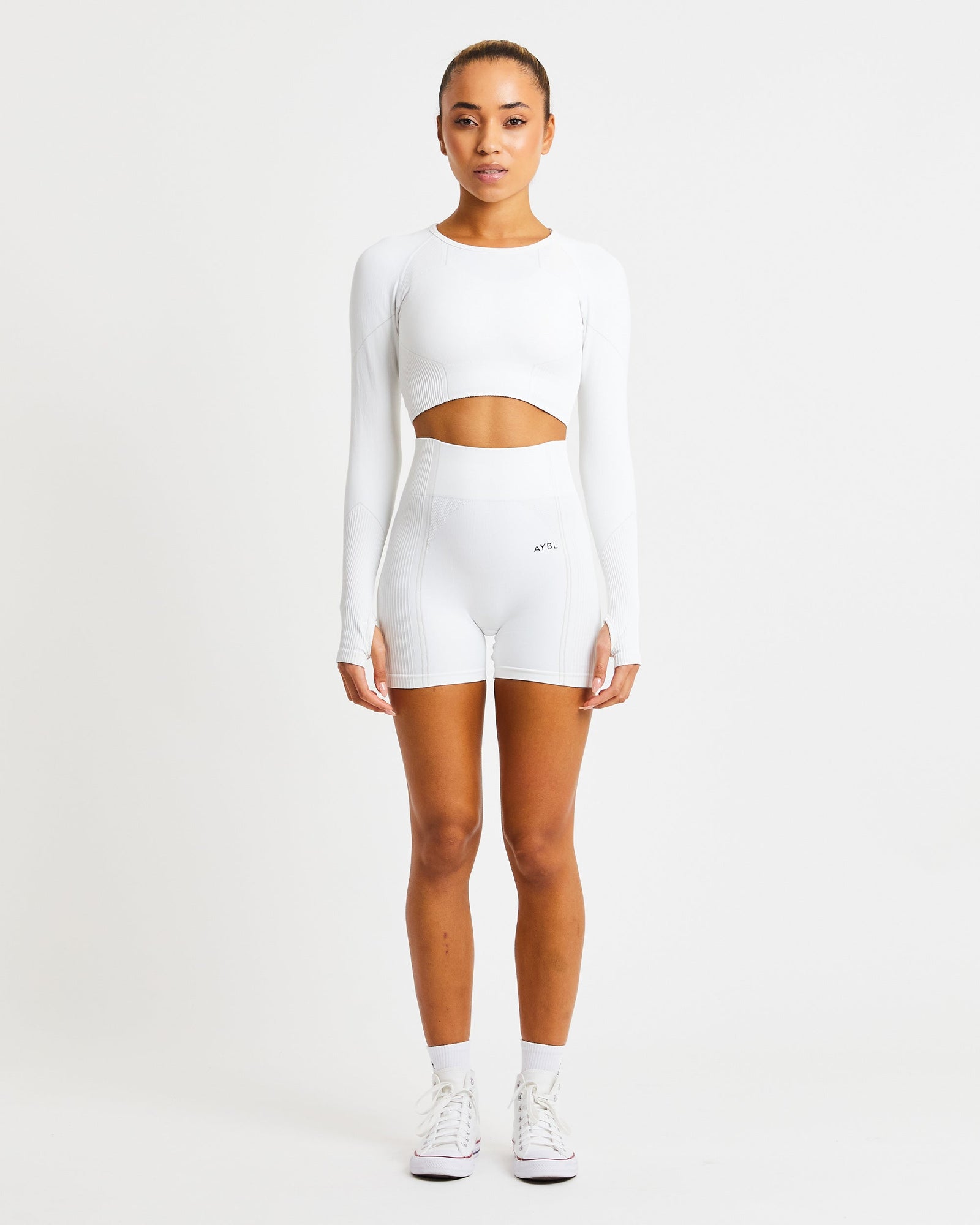 Reflex Seamless Shorts - White - aybldev
