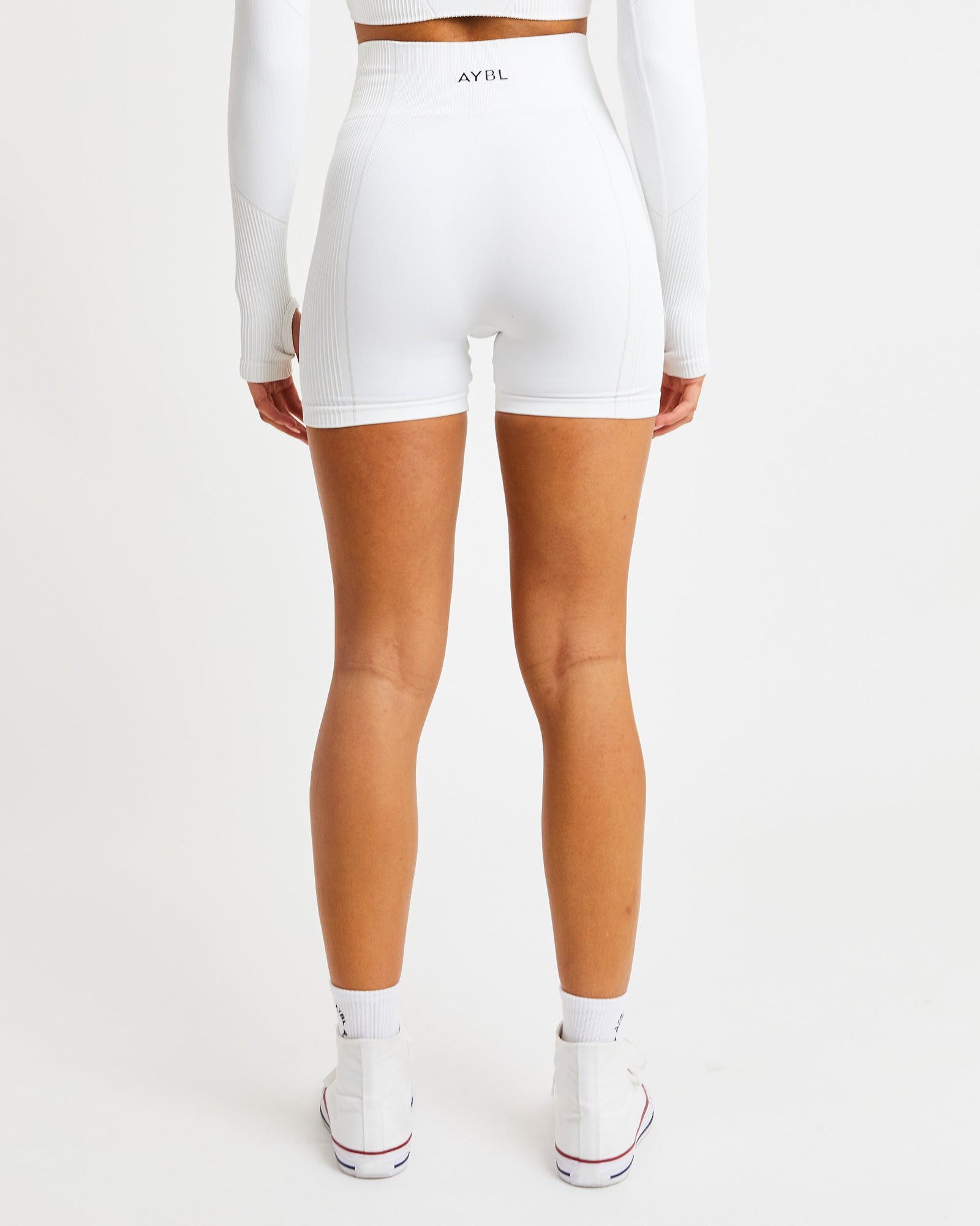 Reflex Seamless Shorts - White - aybldev